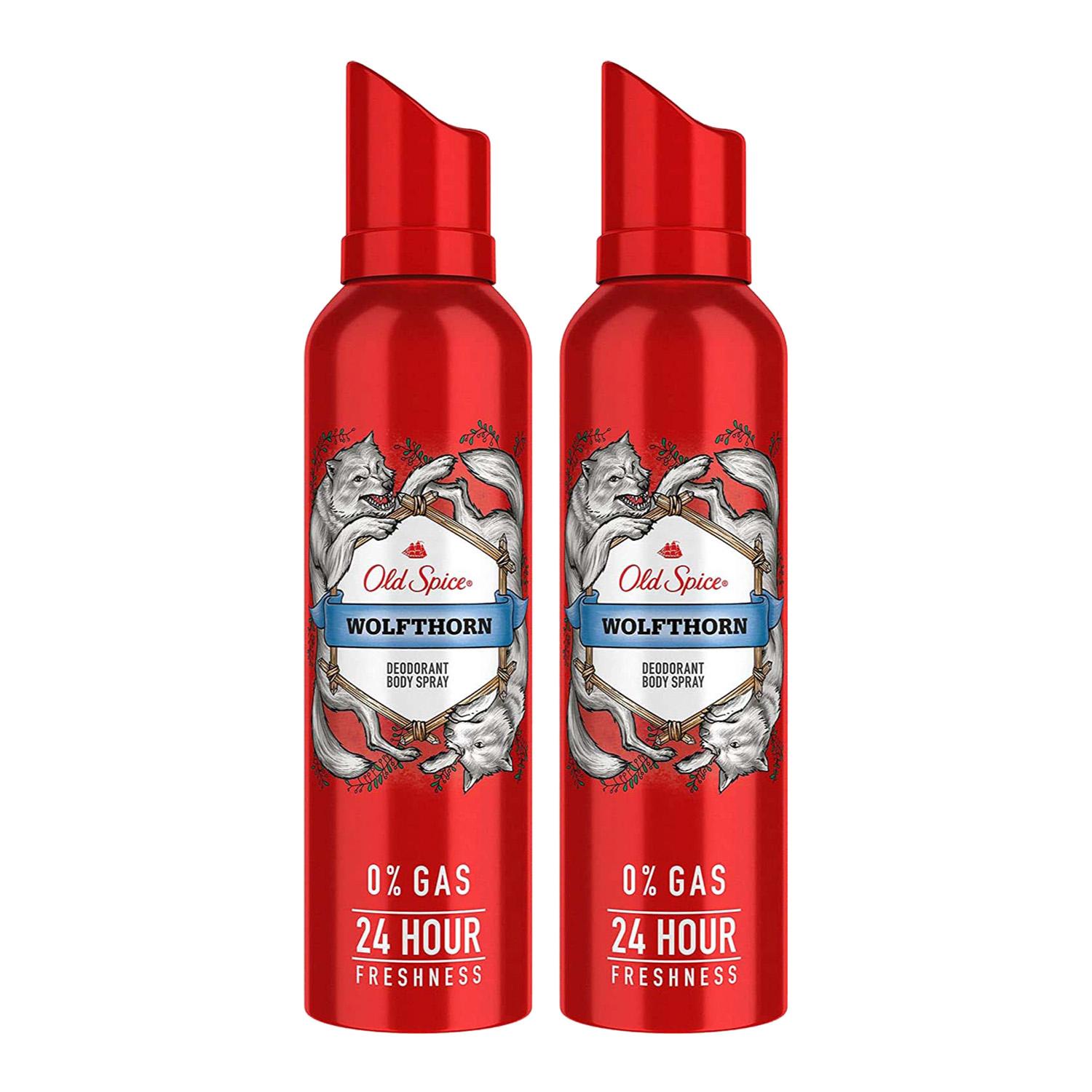 Old Spice | Old Spice Wolfthorn No Gas Deo Body Spray Perfume For Men (140 ml) Combo