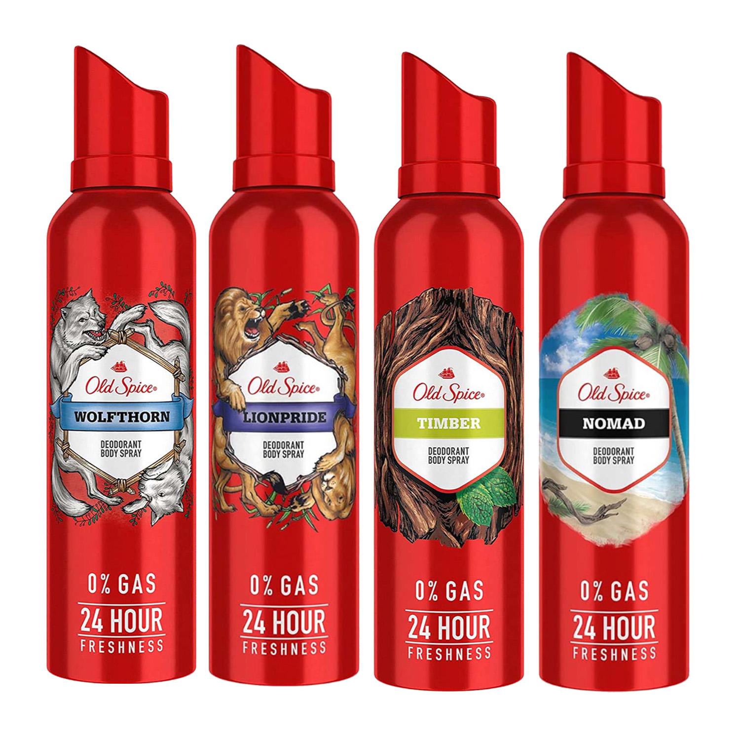 Old Spice | Old Spice No Gas Deo Body Spray Perfume Combo