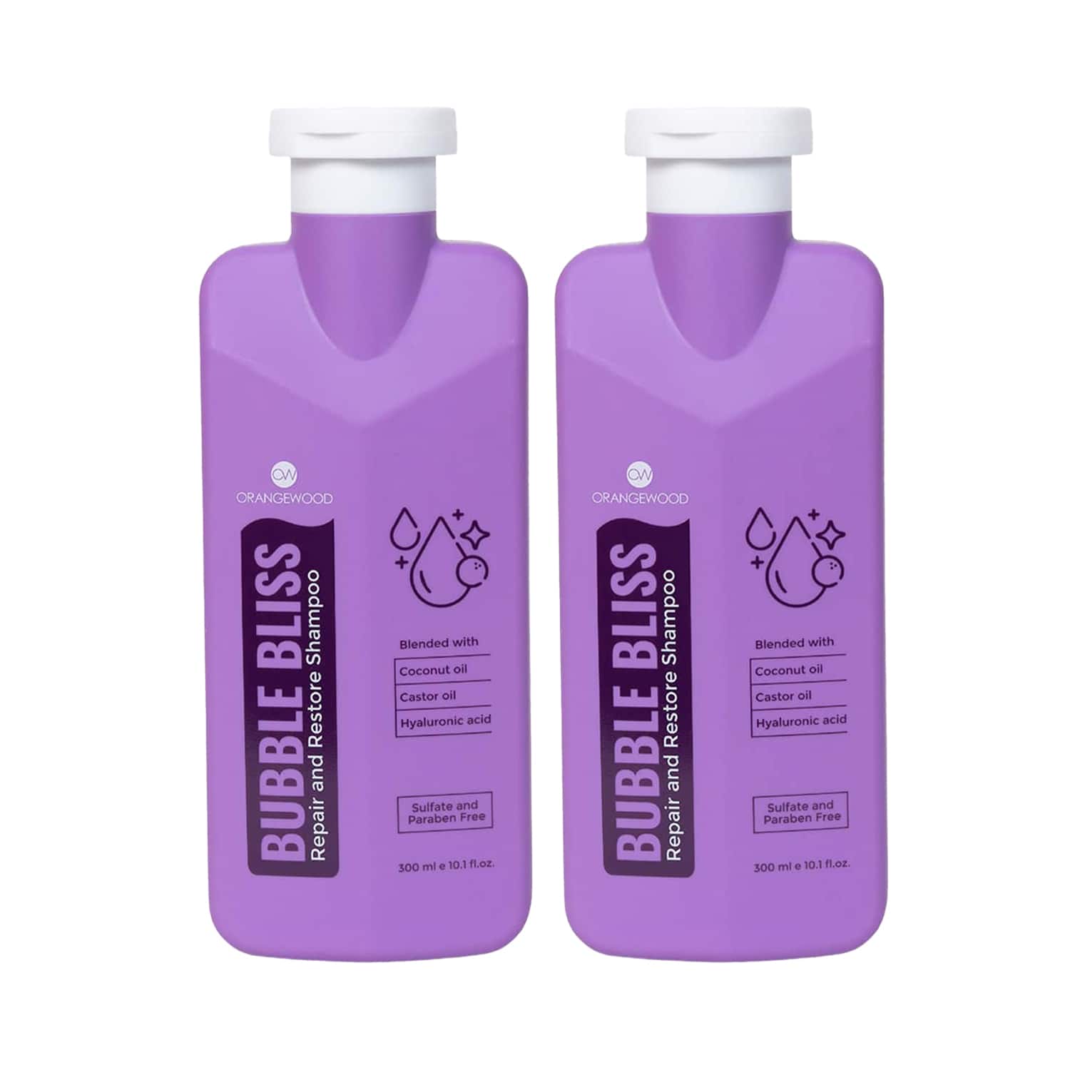 Orangewood | Orangewood Bubble Bliss Repair And Restore Shampoo (600 ml) Pack of 2 Combo