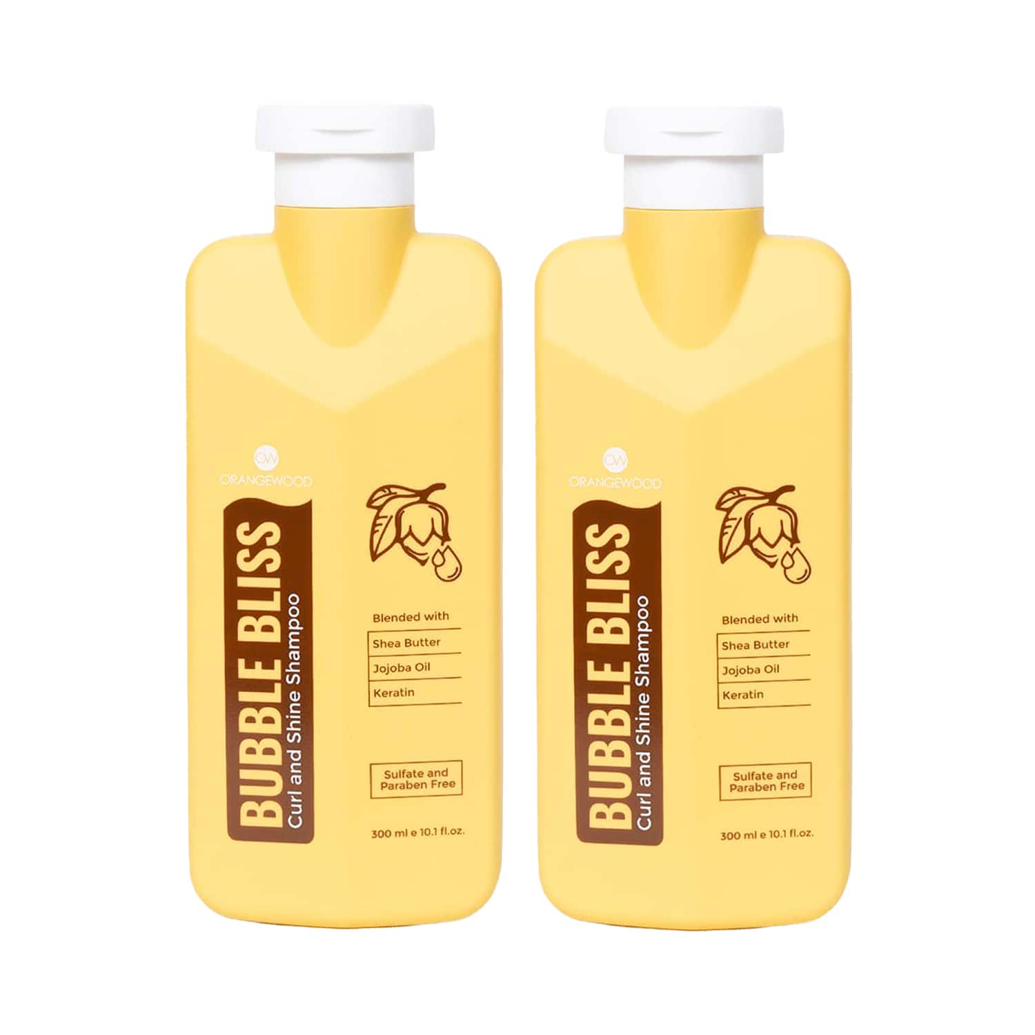 Orangewood | Orangewood Bubble Bliss Curl And Shine Shampoo (600 ml) Pack of 2 Combo