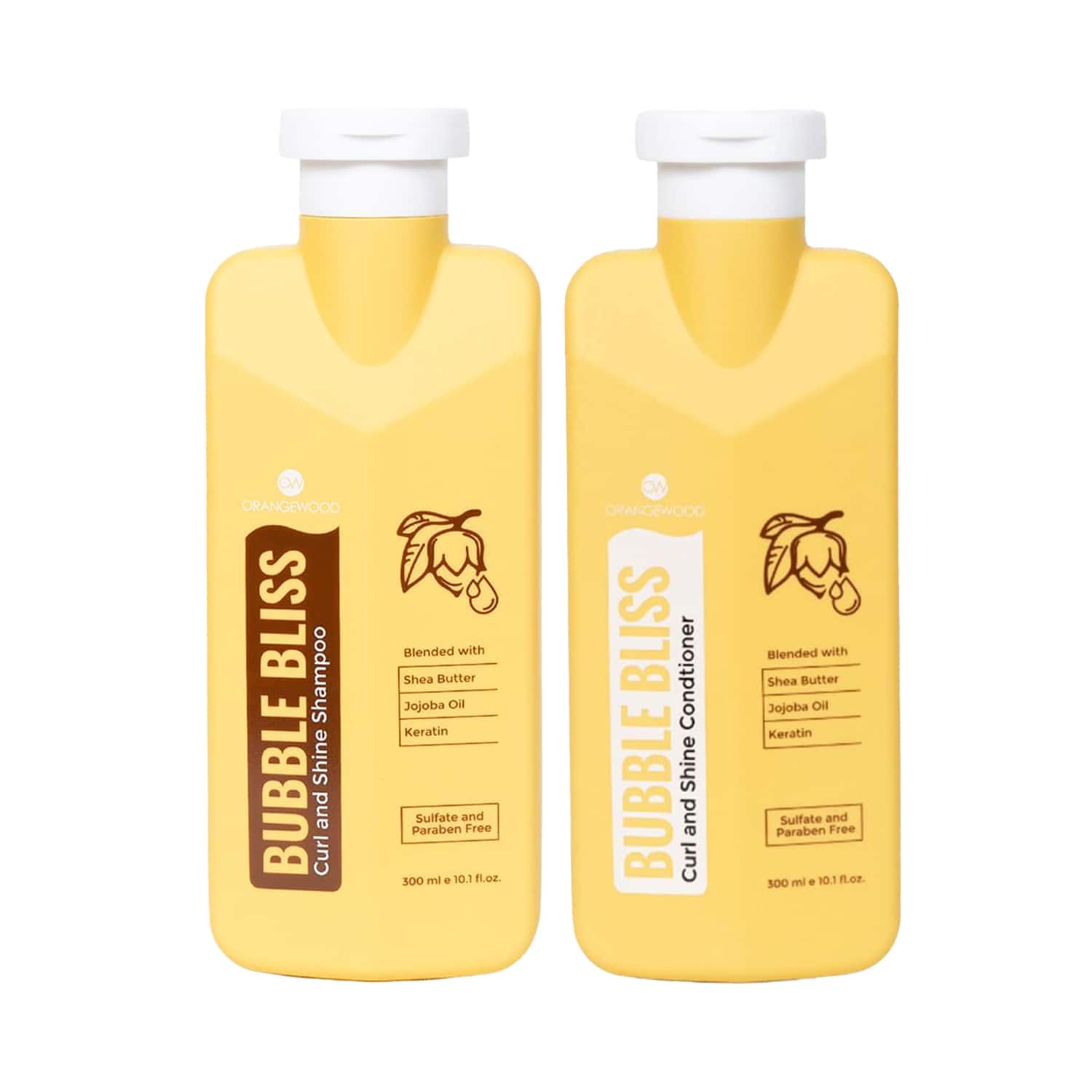 Orangewood | Orangewood Bubble Bliss Curl And Shine Shampoo and Conditioner (600 ml) Combo