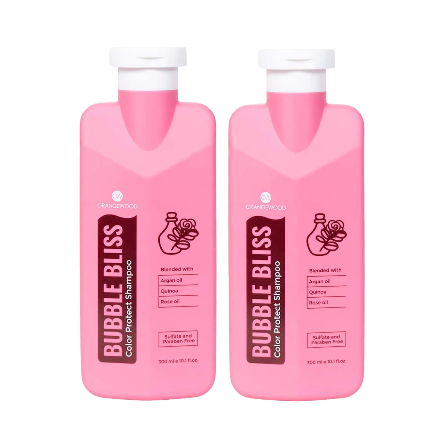 Orangewood | Orangewood Bubble Bliss Color Protect Shampoo (600 ml) Pack of 2 Combo