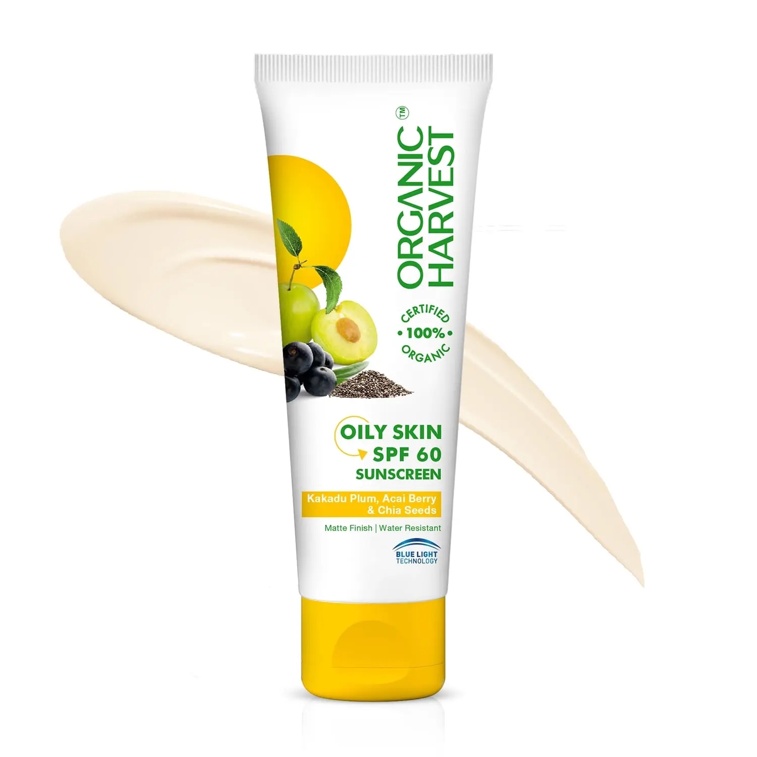 Organic Harvest | Organic Harvest Sunscreen - for Oily Skin SPF 60 (100g)