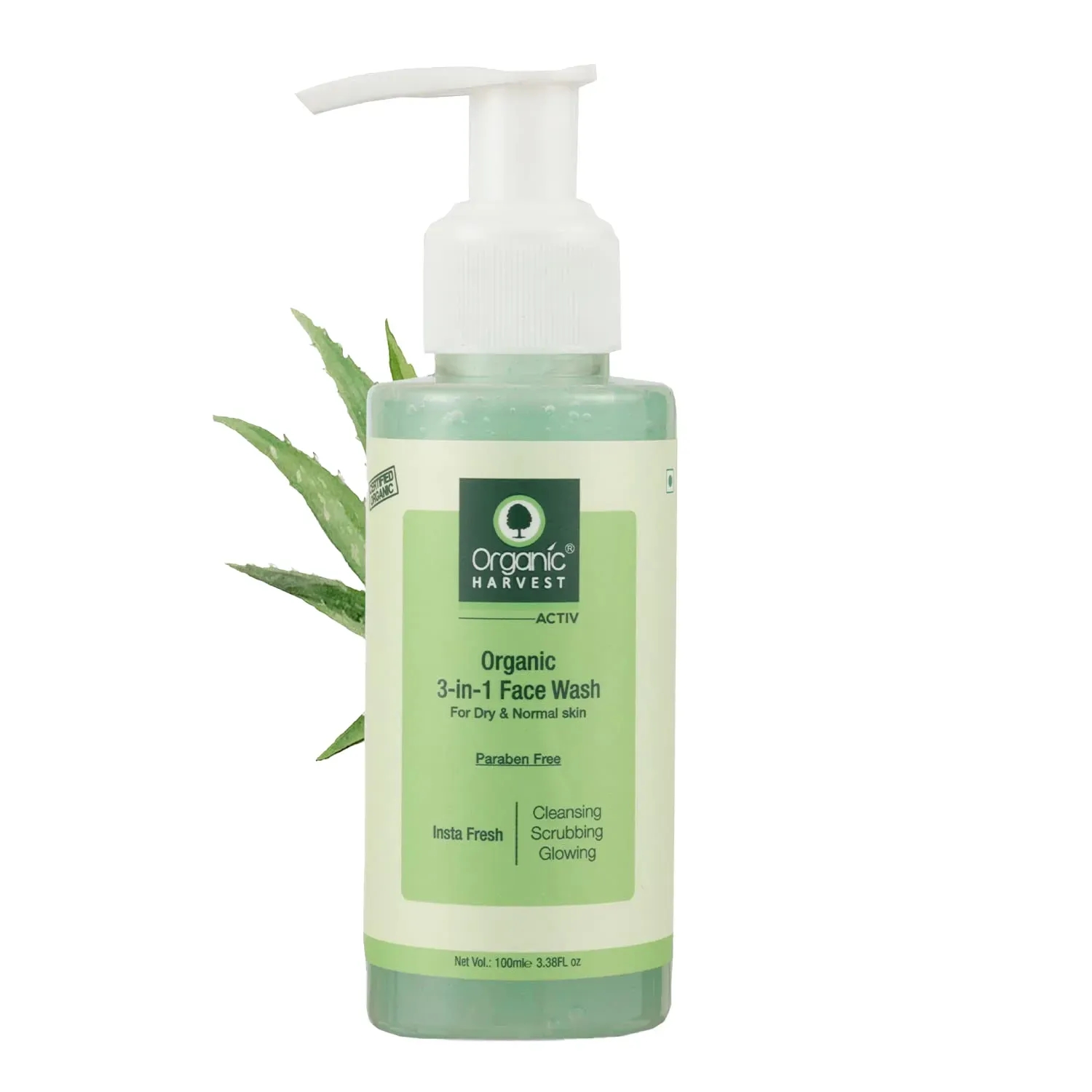 Organic Harvest | Organic Harvest 3-In-1 Face Wash for Dry and Normal Skin (100g)