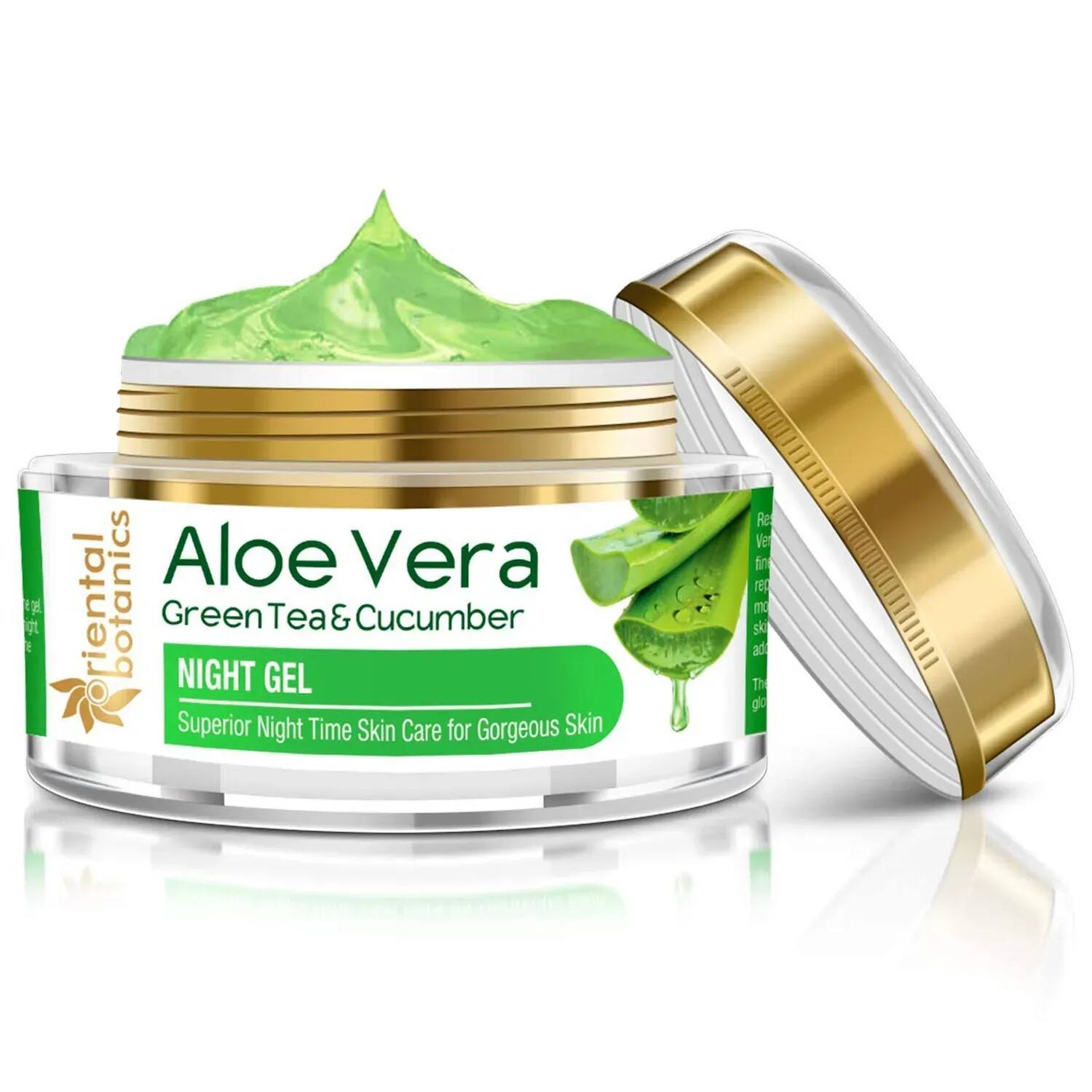 Oriental Botanics | Oriental Botanics Aloe Vera, Green Tea & Cucumber Night Gel Cream (50g)