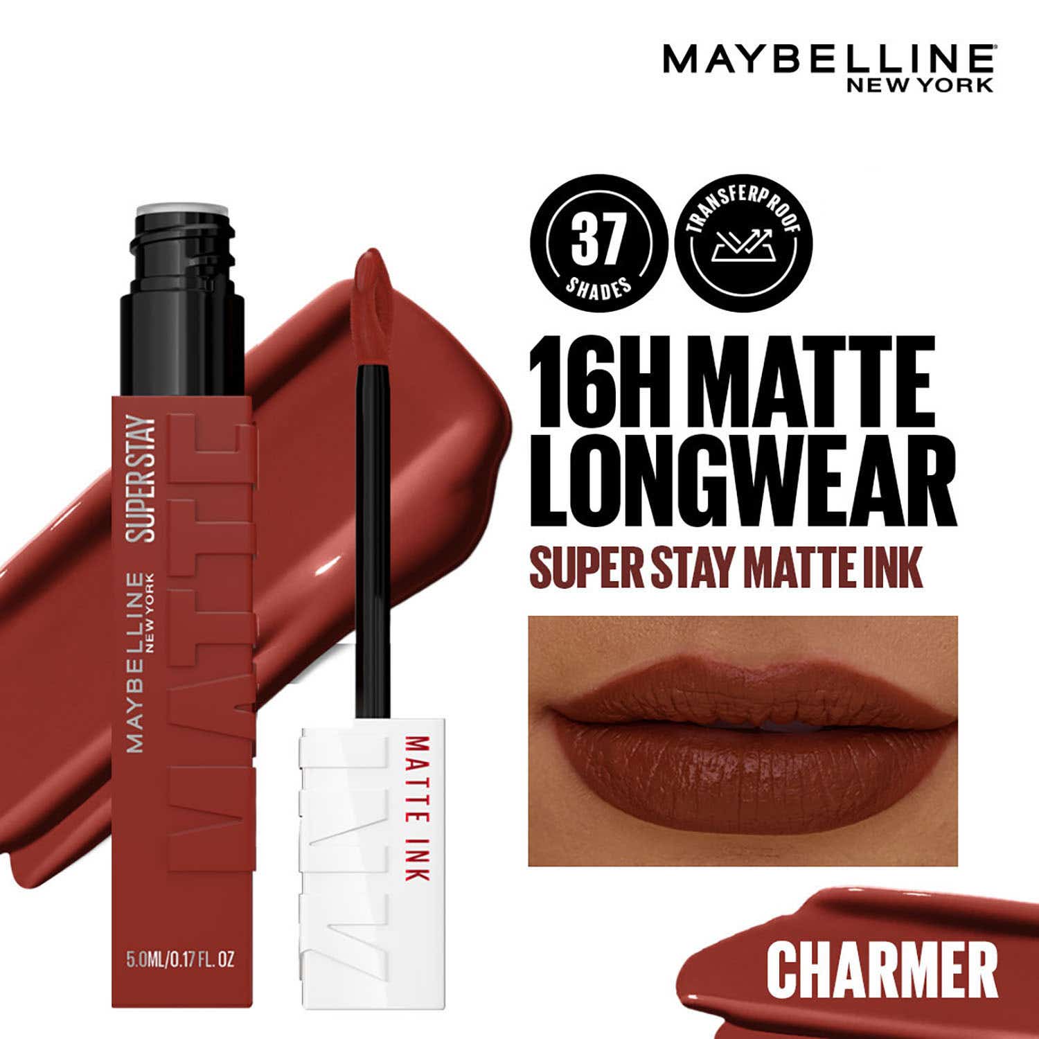 Maybelline New York | Maybelline New York Super Stay Matte Ink Liquid Lipstick - Charmer (5 ml)