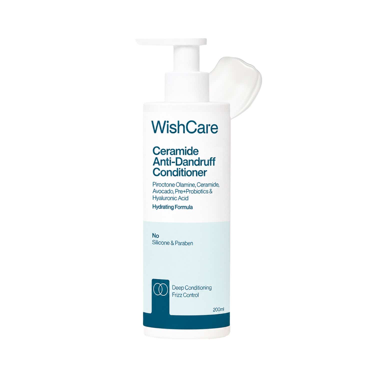 WishCare | WishCare Ceramide Anti Dandruff Conditioner for Dry and Frizzy Hair Adds Shine (200 ml)