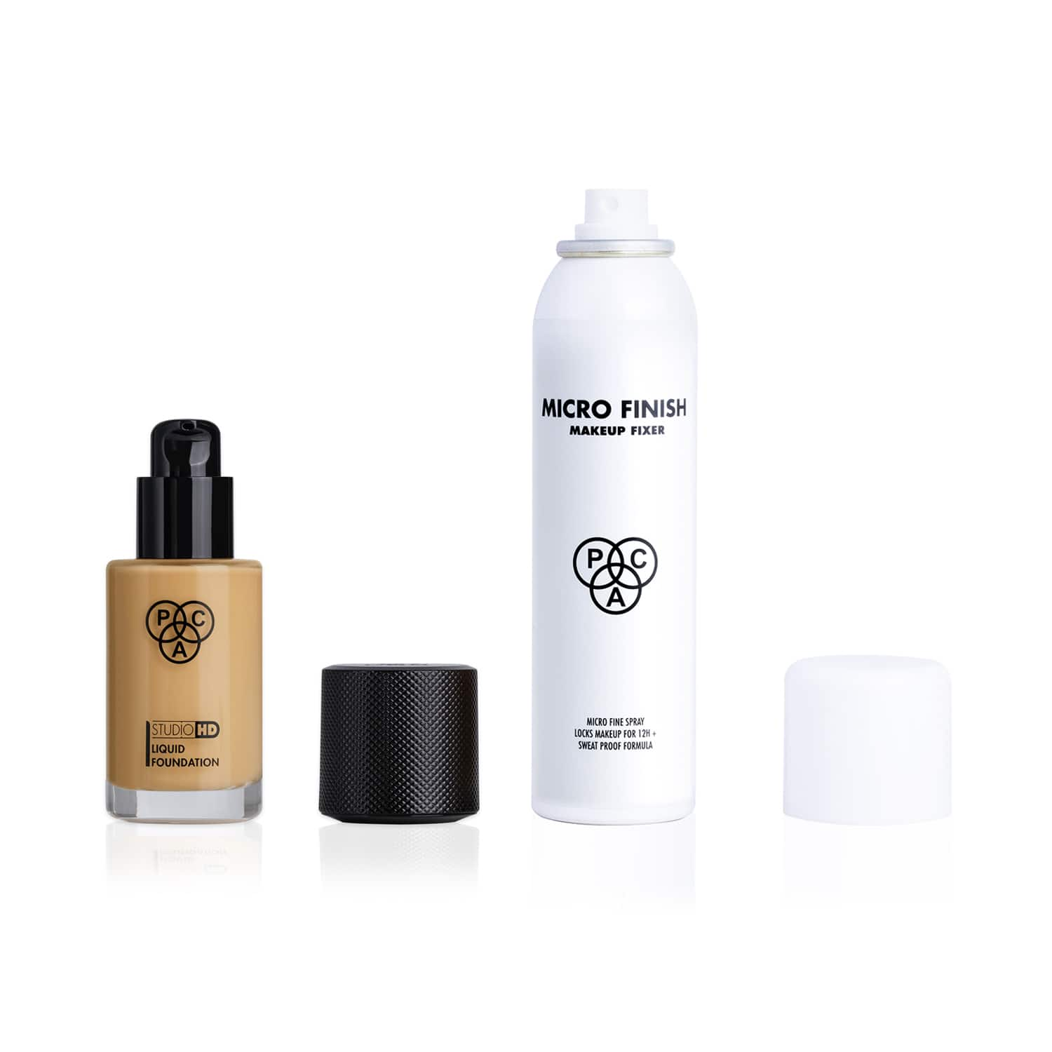 PAC | PAC HD Liquid Foundation - 2.3 & Micro Finish  Makeup Fixer Combo