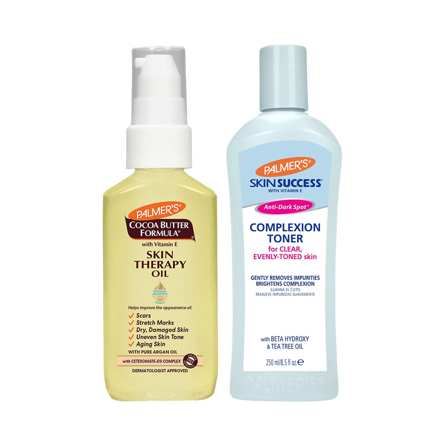 Palmer's | Palmer's Cocoa Butter Skin Therapy Oil (60ml) & Vitamin E Anti -Dark Spot Toner (250ml) Combo