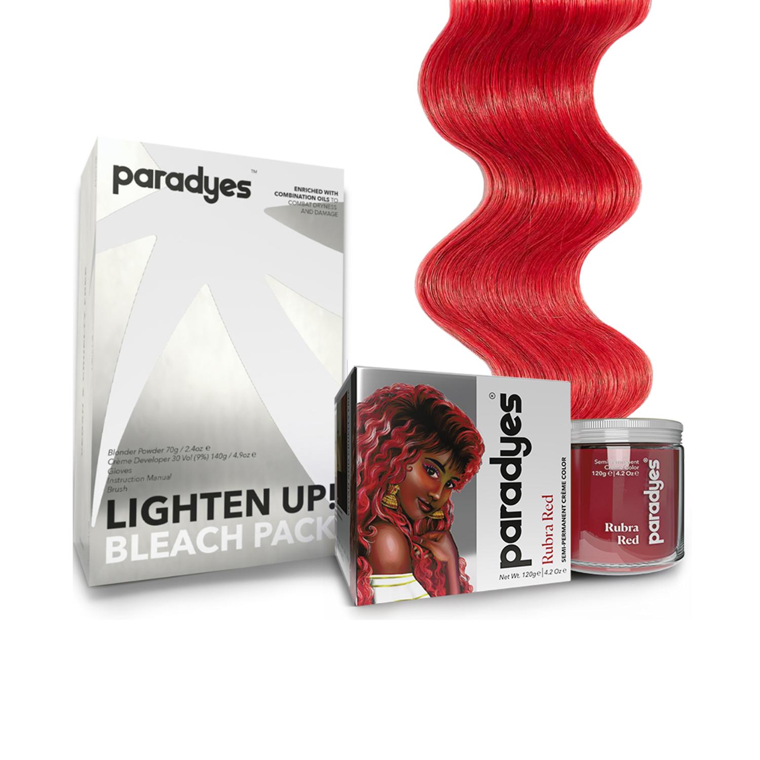 Paradyes | Paradyes Lighten Up! Bleach + Color Combo (Rubra Red)