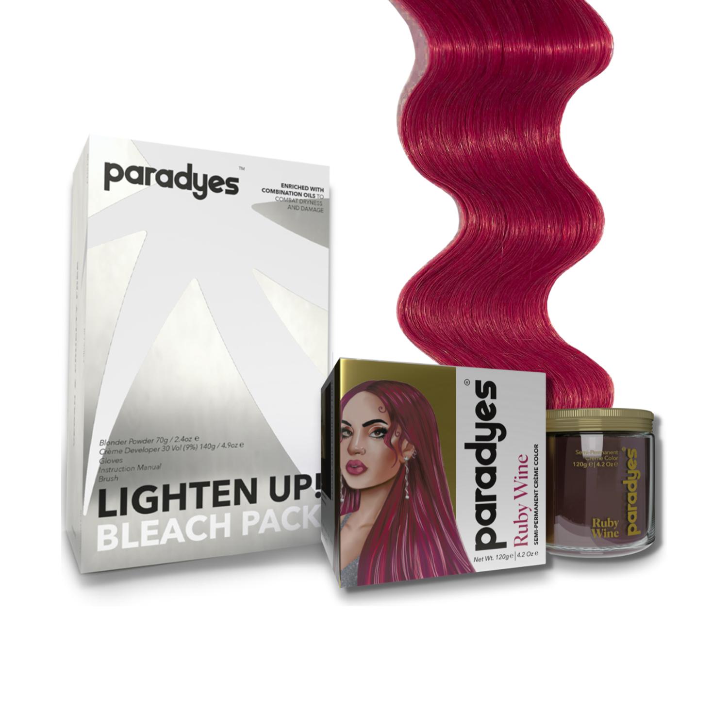 Paradyes | Paradyes Lighten Up! Bleach + Color Combo (Ruby Wine)