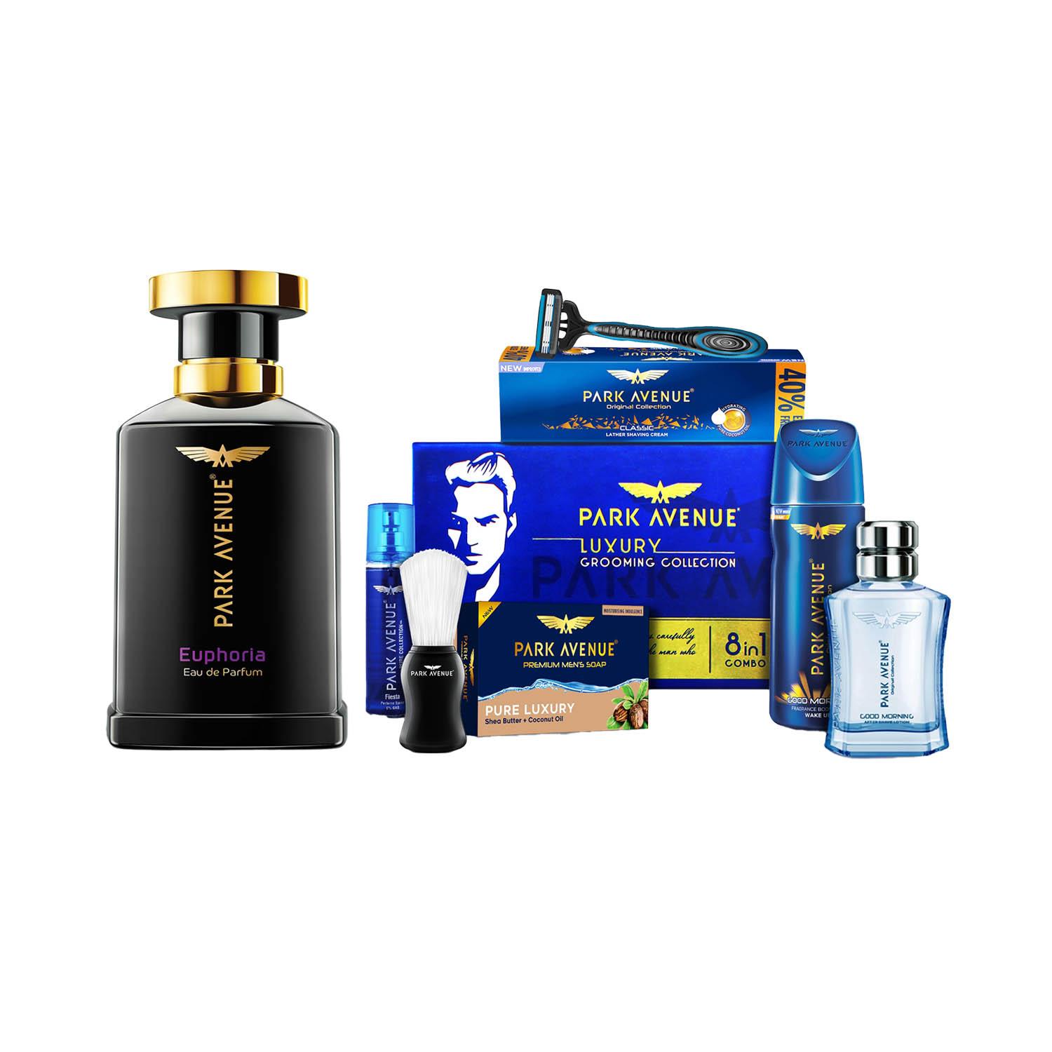 Park Avenue | Park Avenue Euphoria Eau De Parfum (100 ml) & Luxury Grooming Kit (7 pcs) Combo