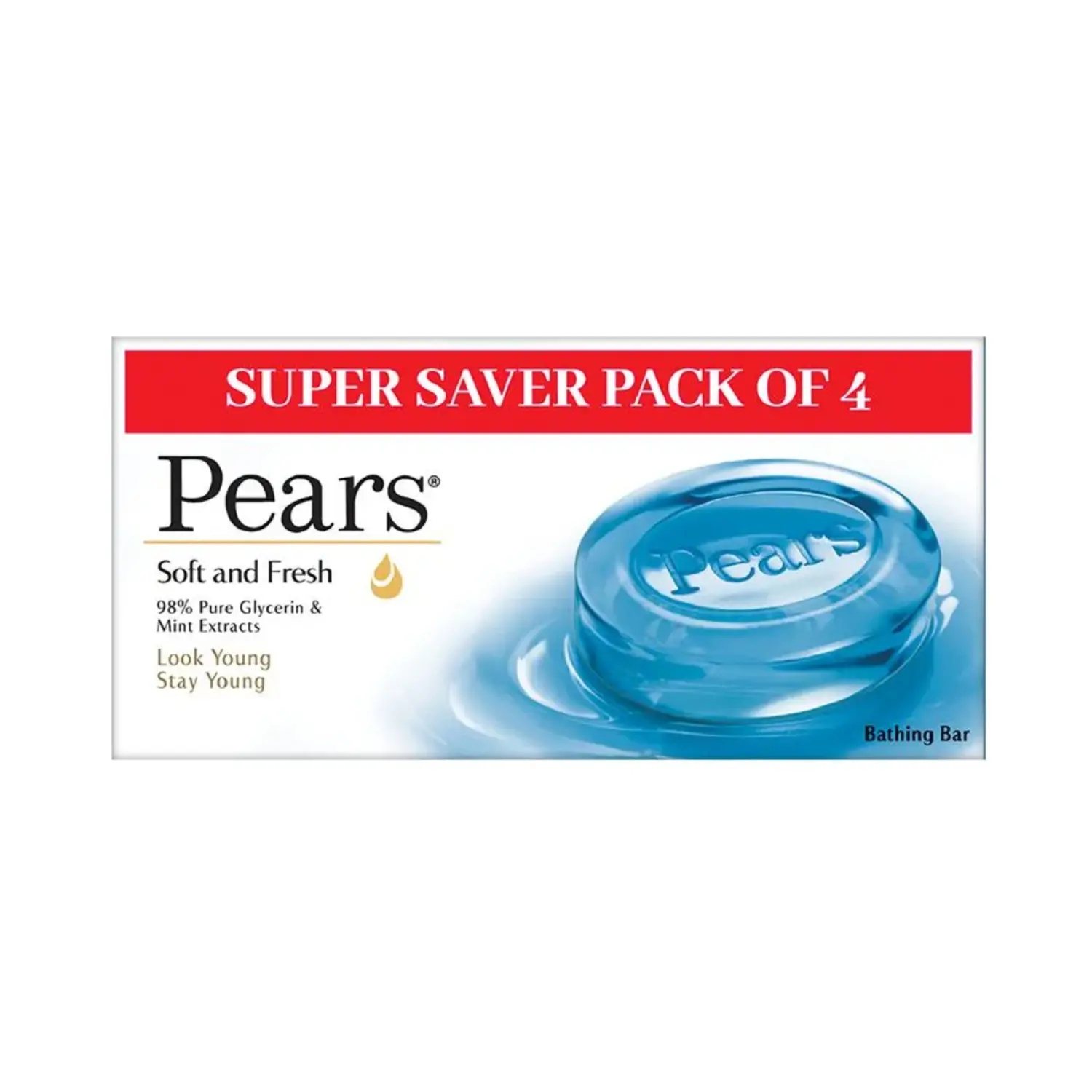 Pears | Pears Soft & Fresh Bathing Bar Soap (4Pcs)