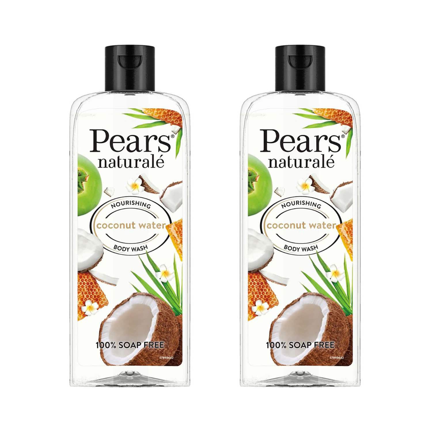 Pears | Pears Naturale Nourishing Coconut Water Bodywash (250 ml) (Pack of 2) Combo