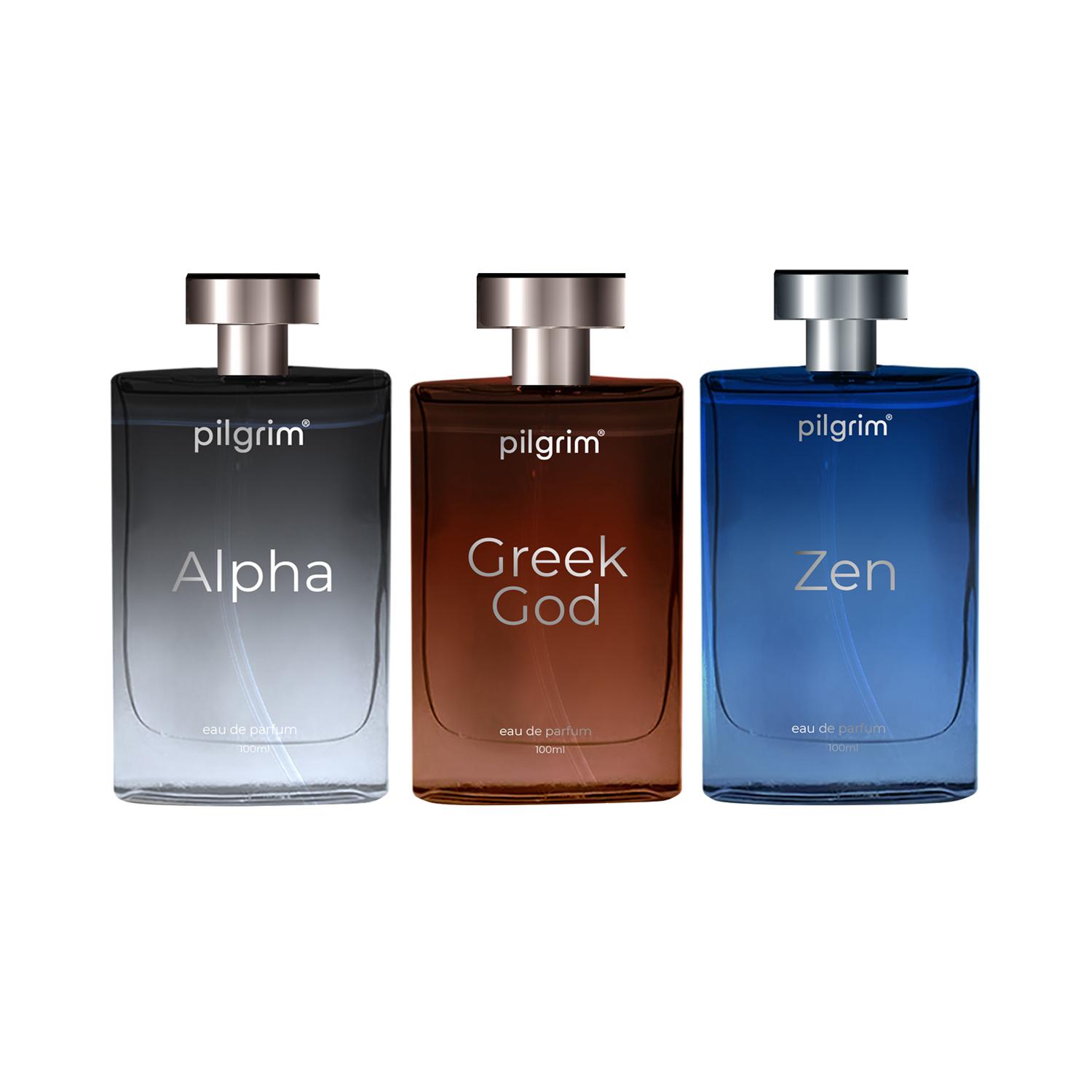 Pilgrim Zen, Alpha & Greek God Premium Eau De Parfum Combo
