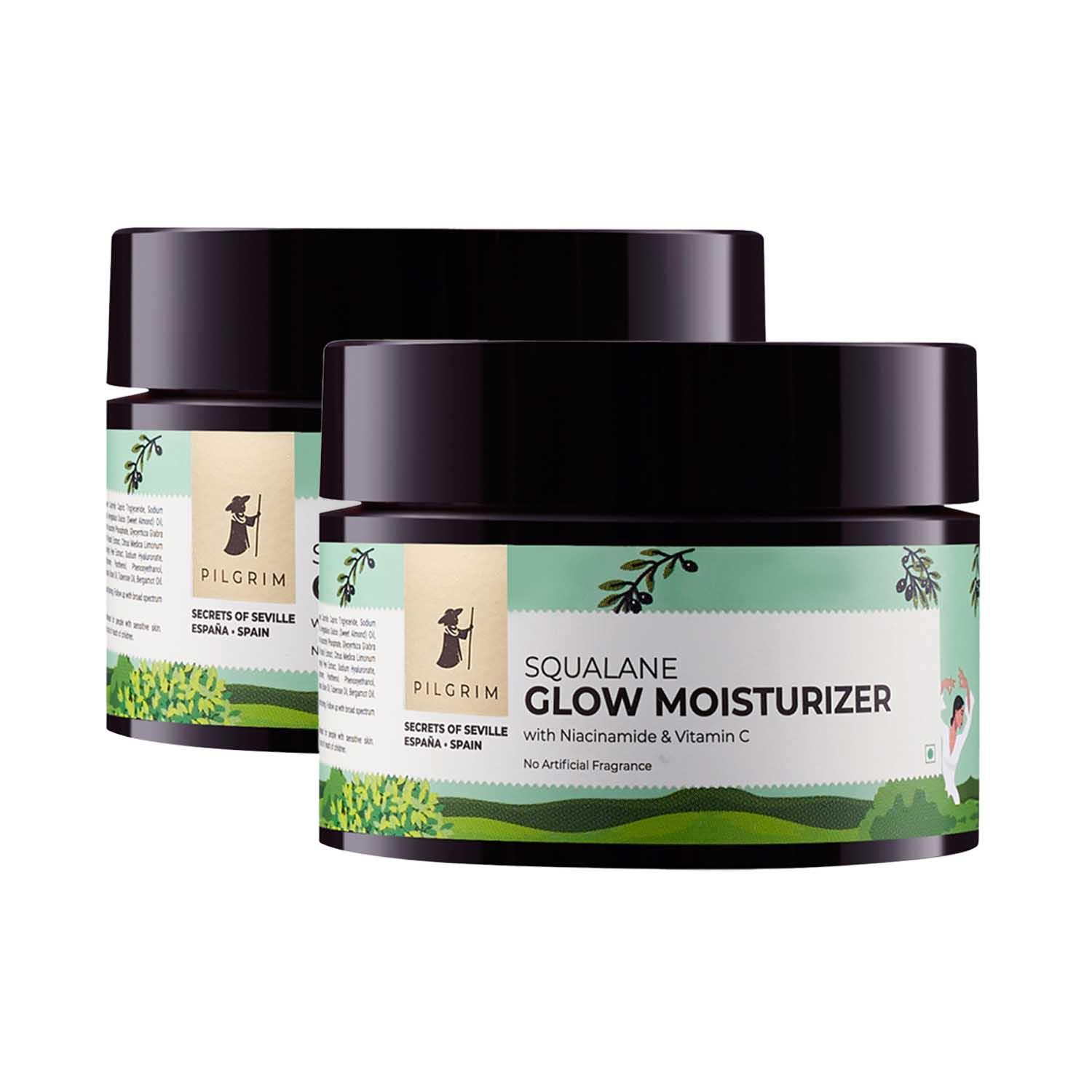 Pilgrim | Pilgrim Squalane Glow Moisturizer Pack of 2 (50 g) Combo