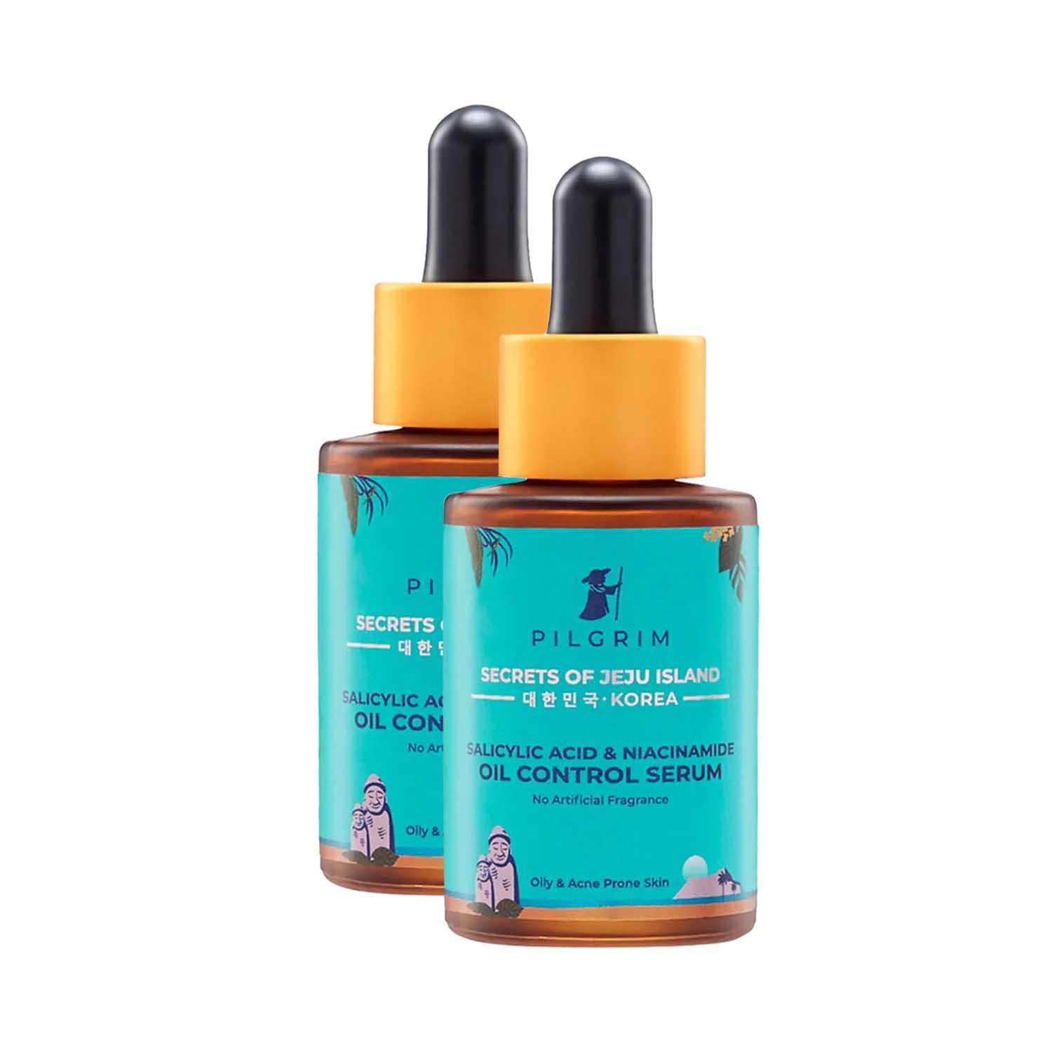 Pilgrim | Pilgrim Salicylic Acid & Niacinamide Oil Control Serum Pack of 2 (30 ml) Combo