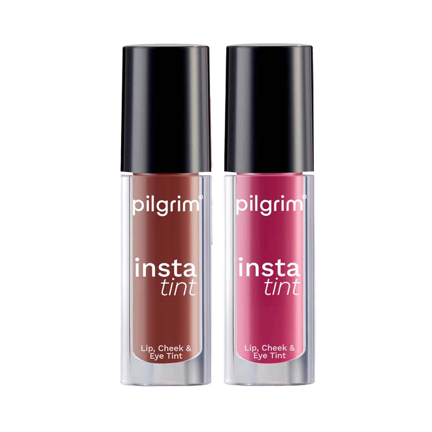 Pilgrim | Pilgrim Lip Check And Eye Tint Combo - Pink Filter & The Brown Trend