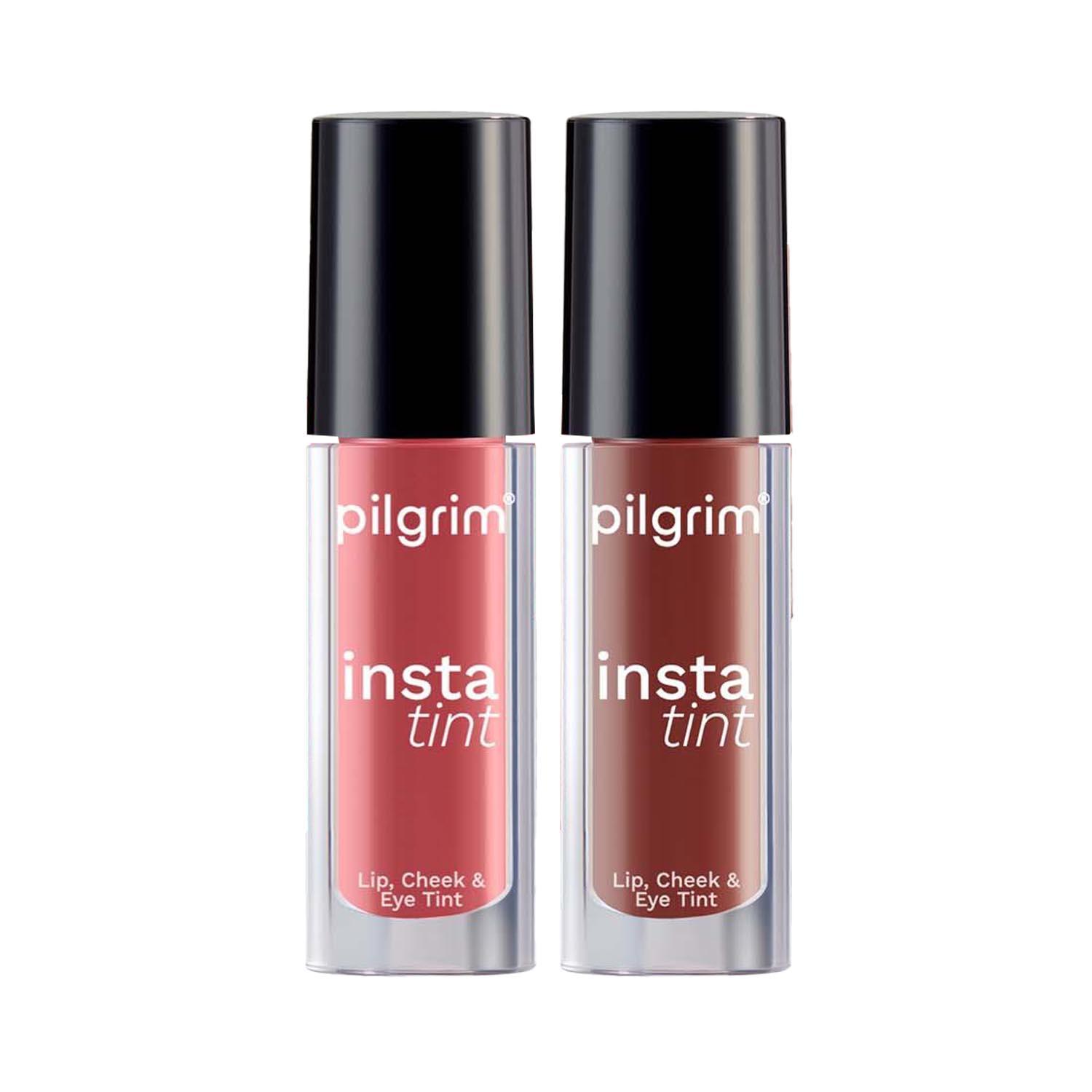 Pilgrim | Pilgrim Lip Check And Eye Tint Combo - Coral Story & The Brown Trend