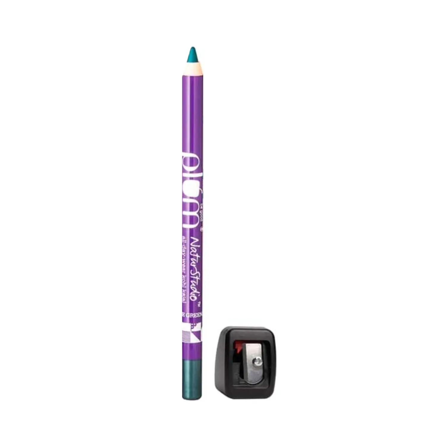 Plum | Plum Natur Studio All-Day-Wear Kohl Kajal With Free Sharpener FSGG - Gemstone Green (1.2g)