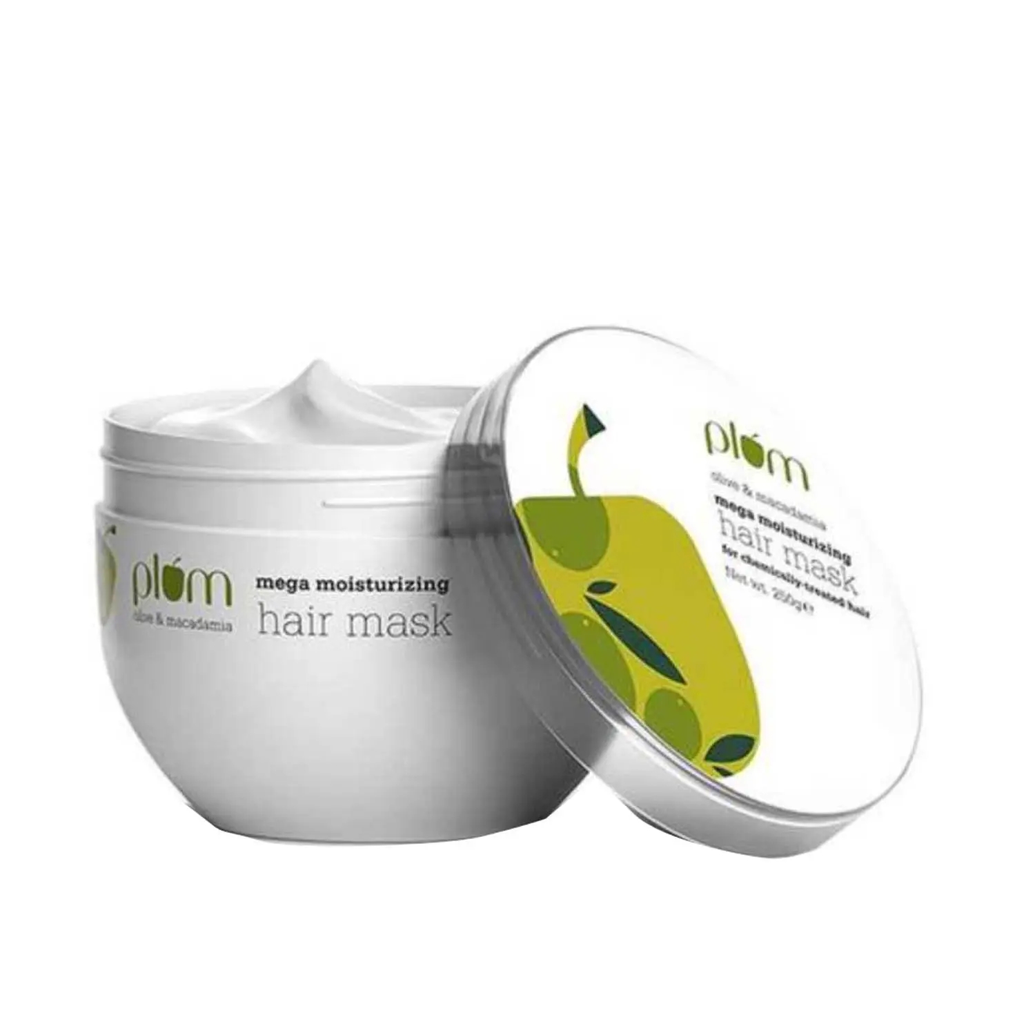 Plum | Plum Olive & Macadamia mega moisturizing hair mask Repairs Damage|Smoothens Hair|Dry Hair (250ml)