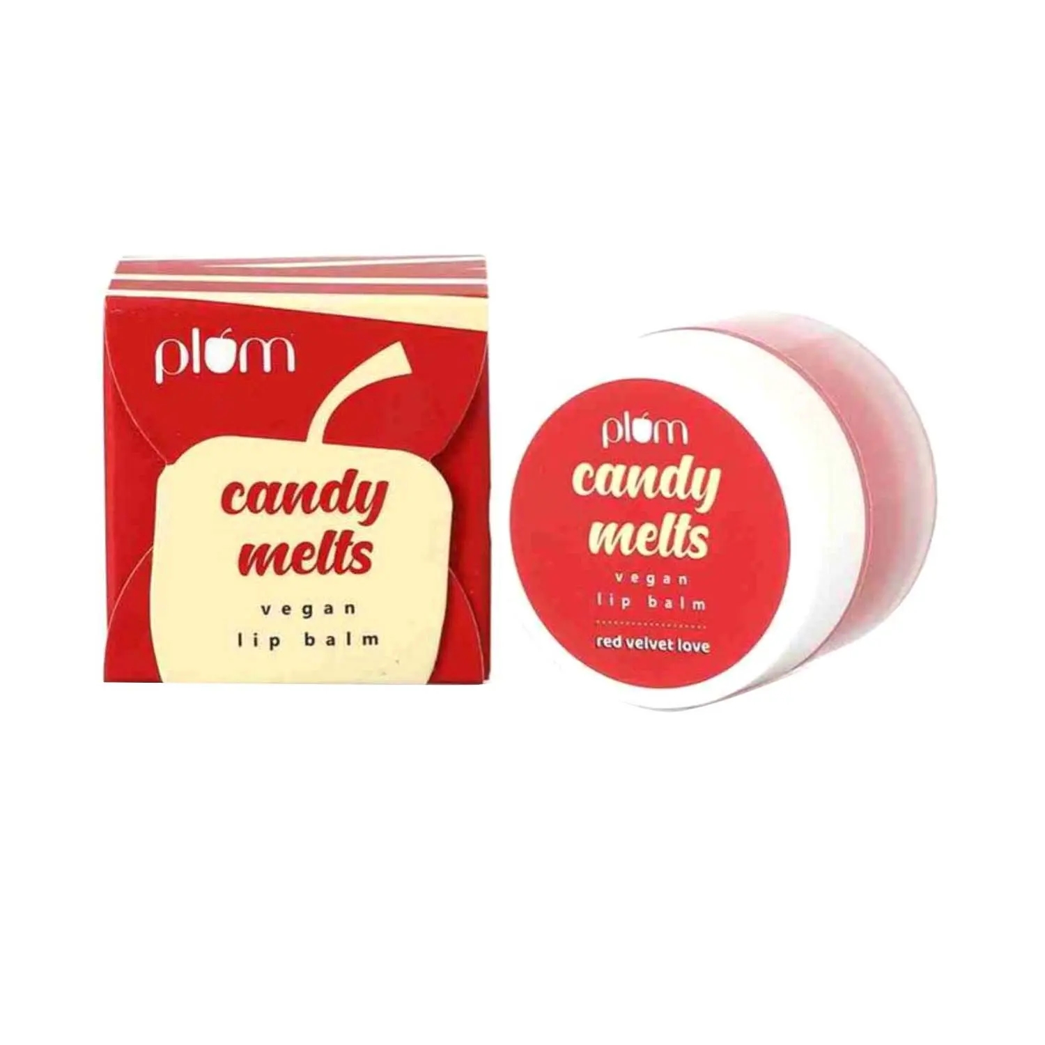 Plum Candy Melts Vegan Lip Balm - Red Velvet Love (12g)