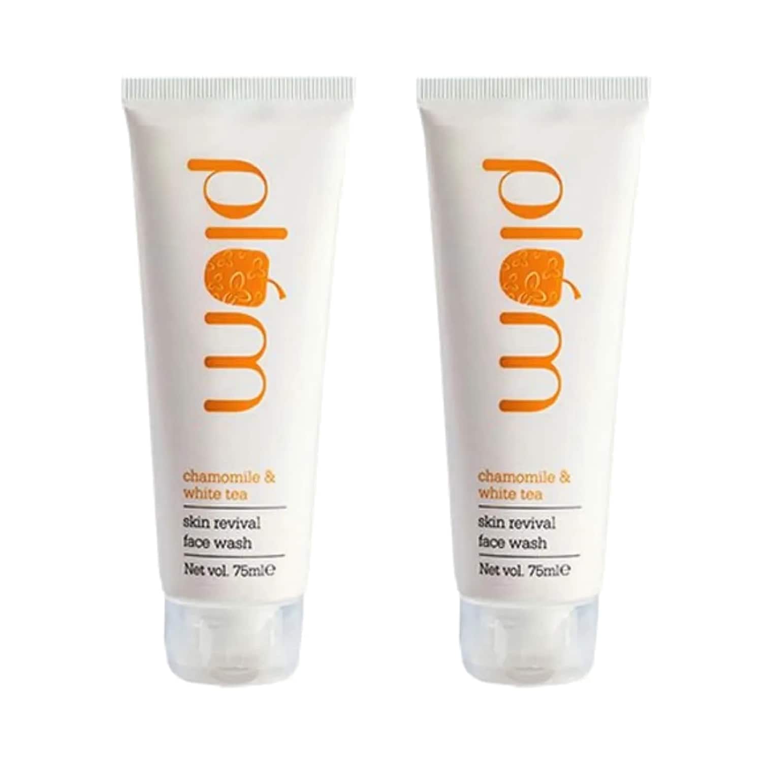 Plum | Plum Chamomile & White Tea Skin Revival Face Wash (75 ml)- Pack of 2 Combo