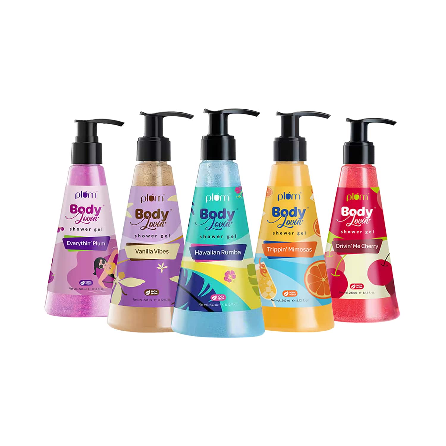 Plum | Plum Bodylovin' 5-In-1 Shower Gel Bonanza Bundle Body Washes Sulphate-Free Super Moisturizing Combo