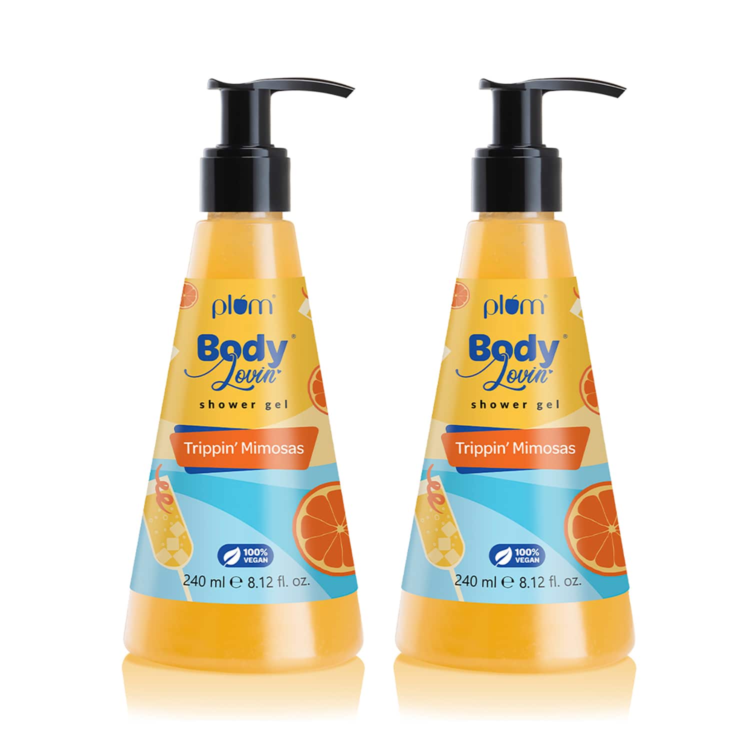 Plum | Plum Bodylovin' Trippin' Mimosas Shower Gel (240 ml) (Pack of 2) Combo