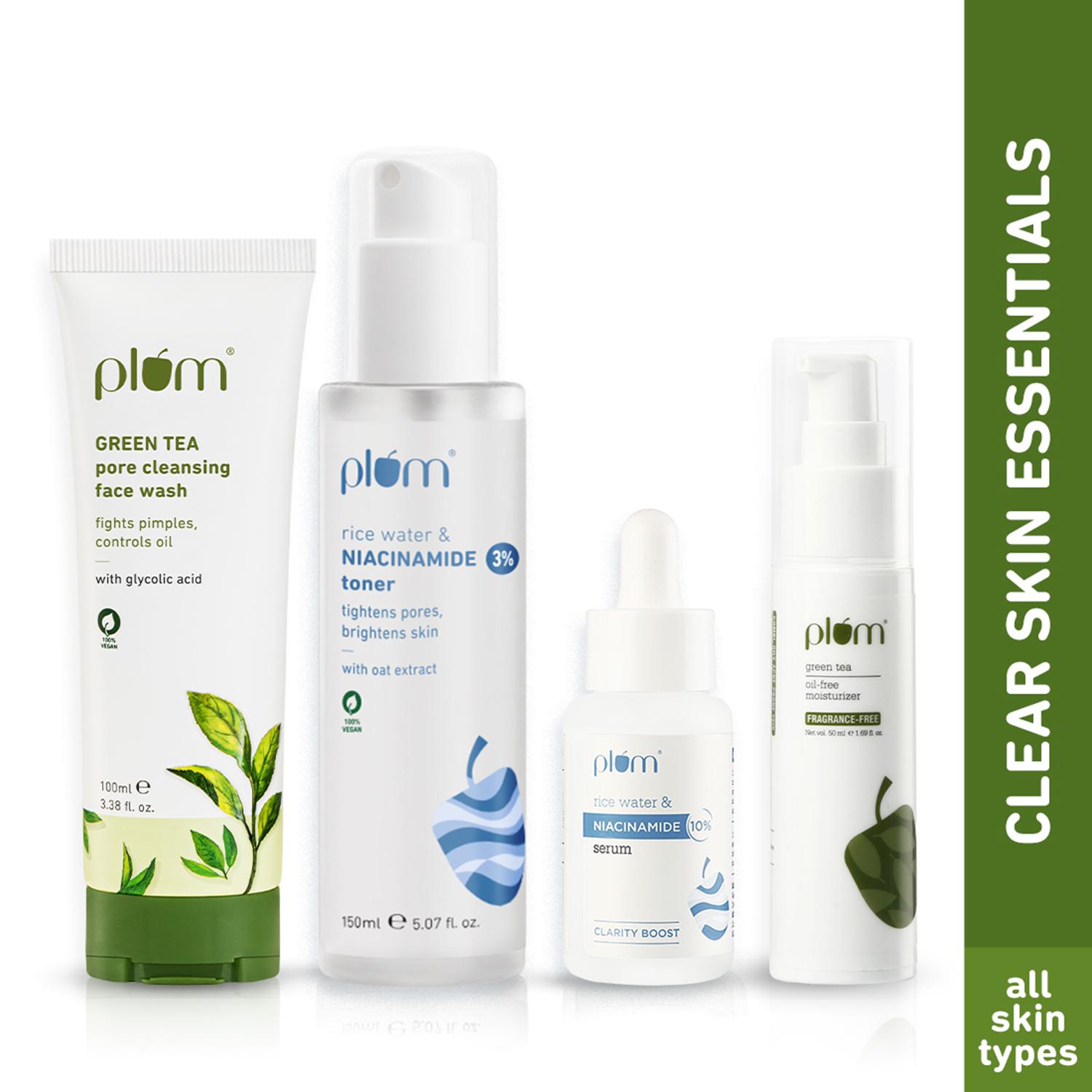 Plum | Plum Green Tea & Niacinamide Clear Skin Essentials Combo
