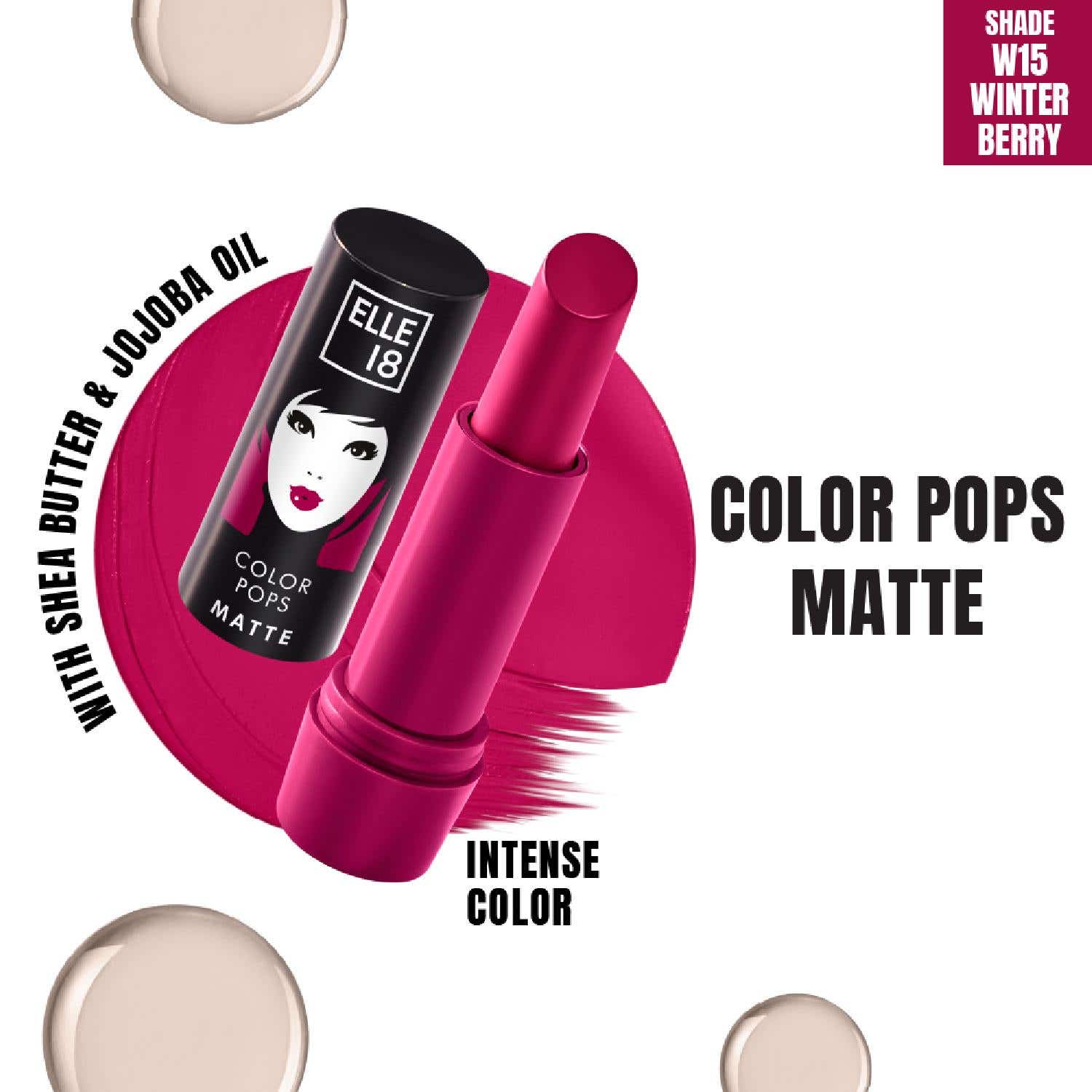Elle 18 | Elle 18 Color Pop Matte Lip Color - W15 Winter Berry (4.3g)