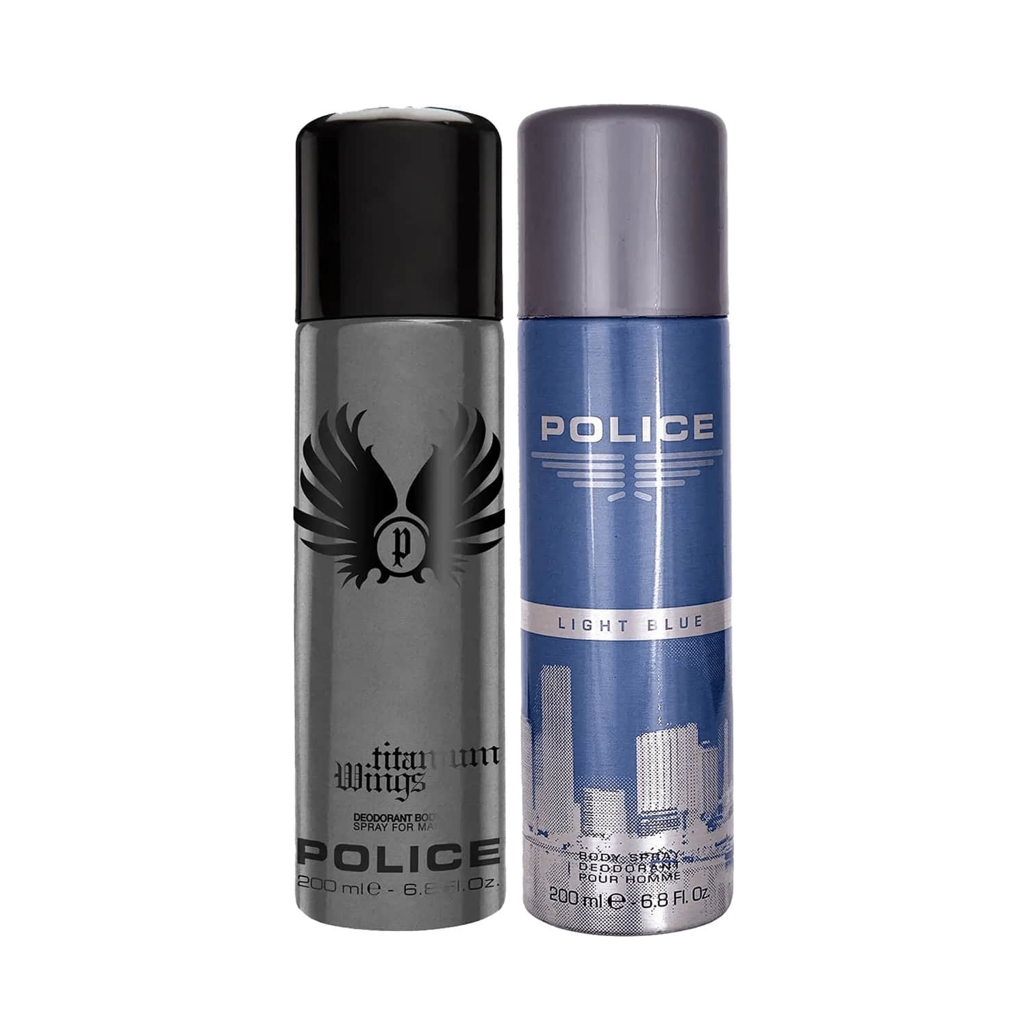 Police | Police Wings Titanium + Light Blue Deodorant (Pack of 2)