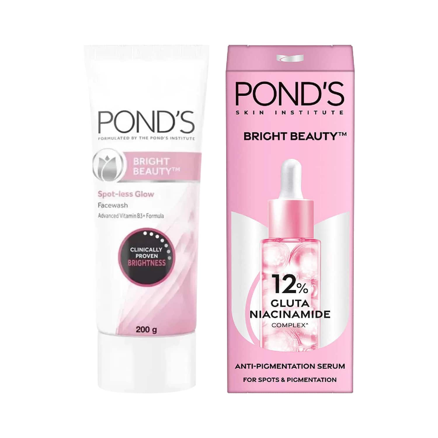 Pond's | Ponds Bright Beauty Facewash & Anti-Pigmentation Serum Combo