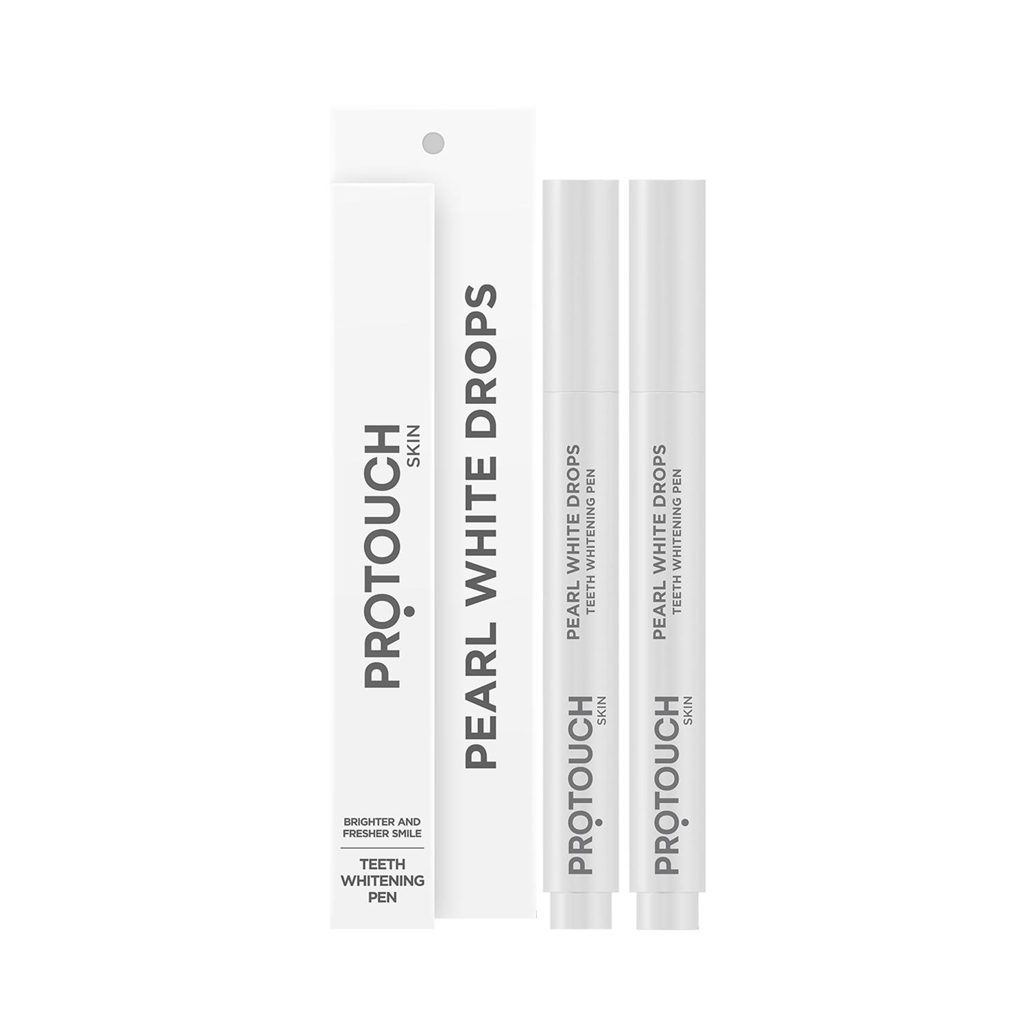 Protouch | Protouch Pearl White Drops, Teeth Whitening Pen Gel - Whiter Teeth & Fresher Breath Pack of 2 Combo