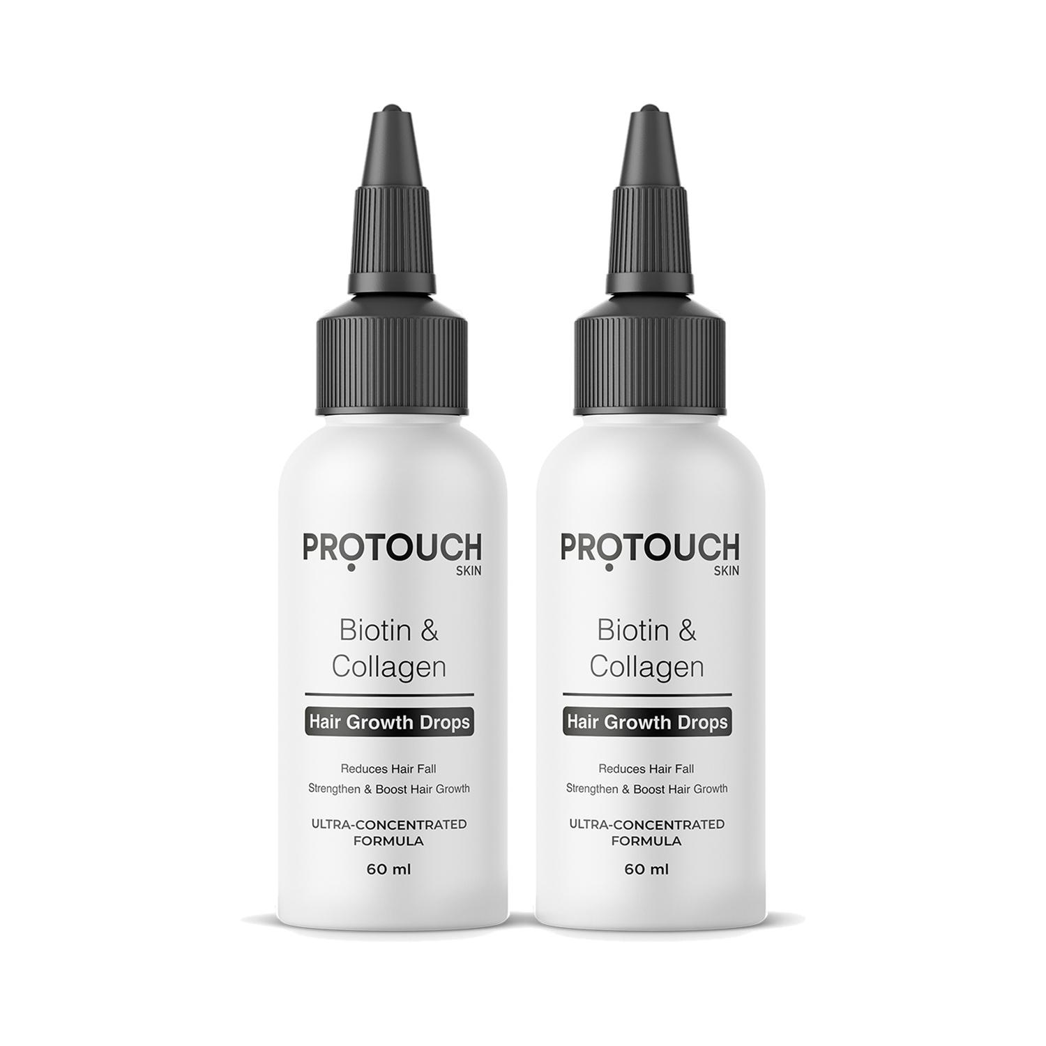 Protouch | Protouch Advanced Biotin & Collagen Hair Growth Serum for Men & Women - (Pack of 2) Combo