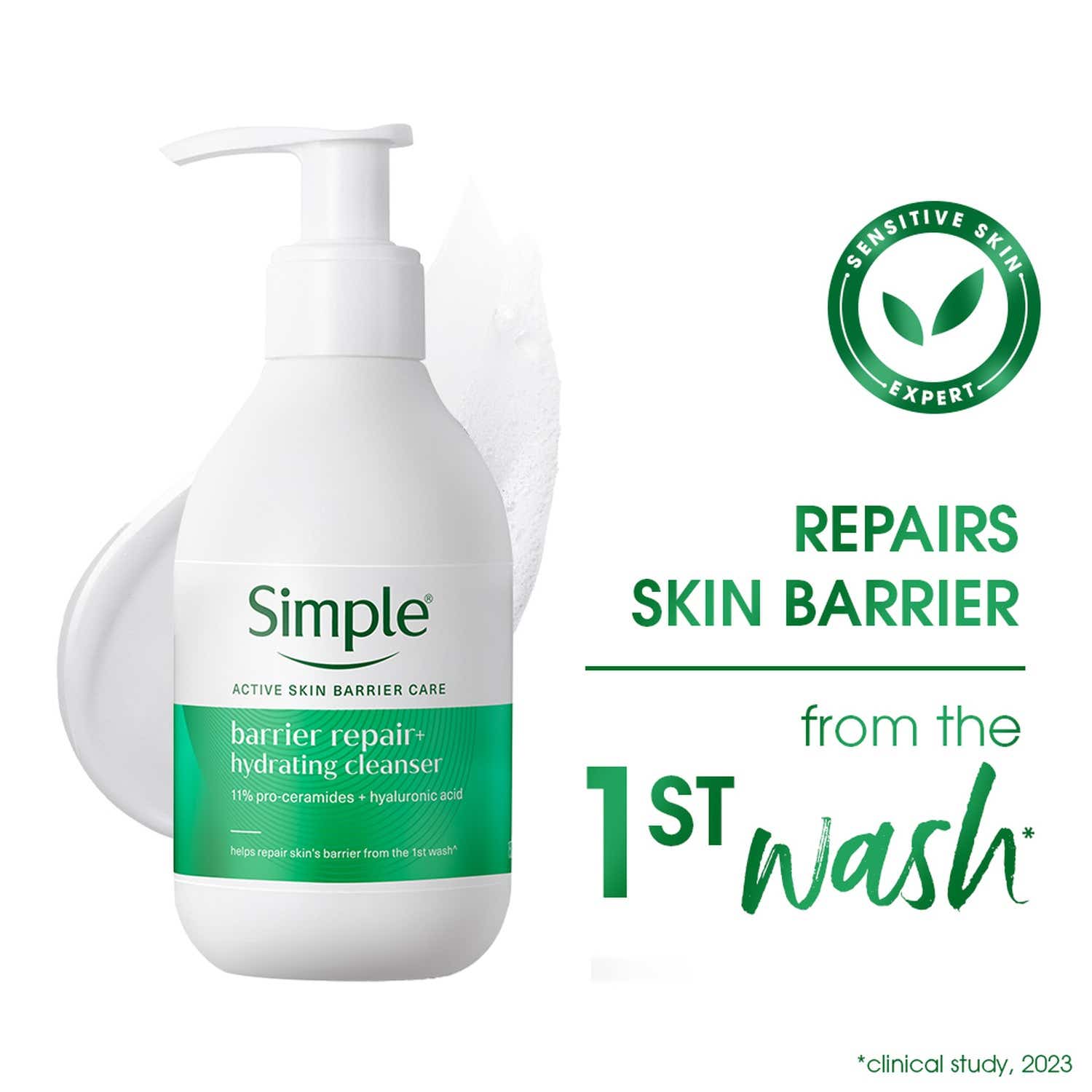 Simple | Simple Active Skin Barrier Care Replenishing Cream Cleanser (150ml)