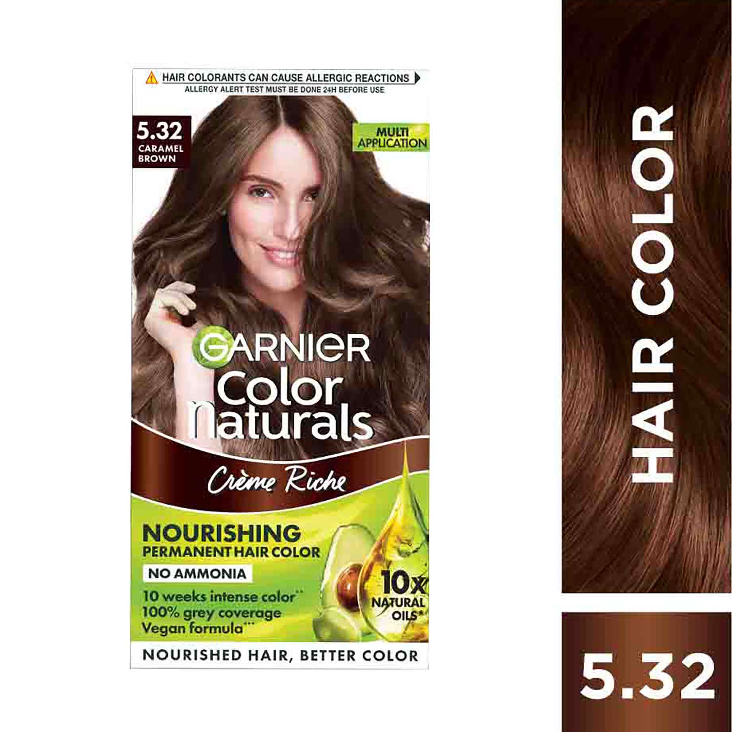 Garnier | Garnier Color Naturals Creme Hair Color - Shade 5.32 Caramel Brown (70ml + 60g)