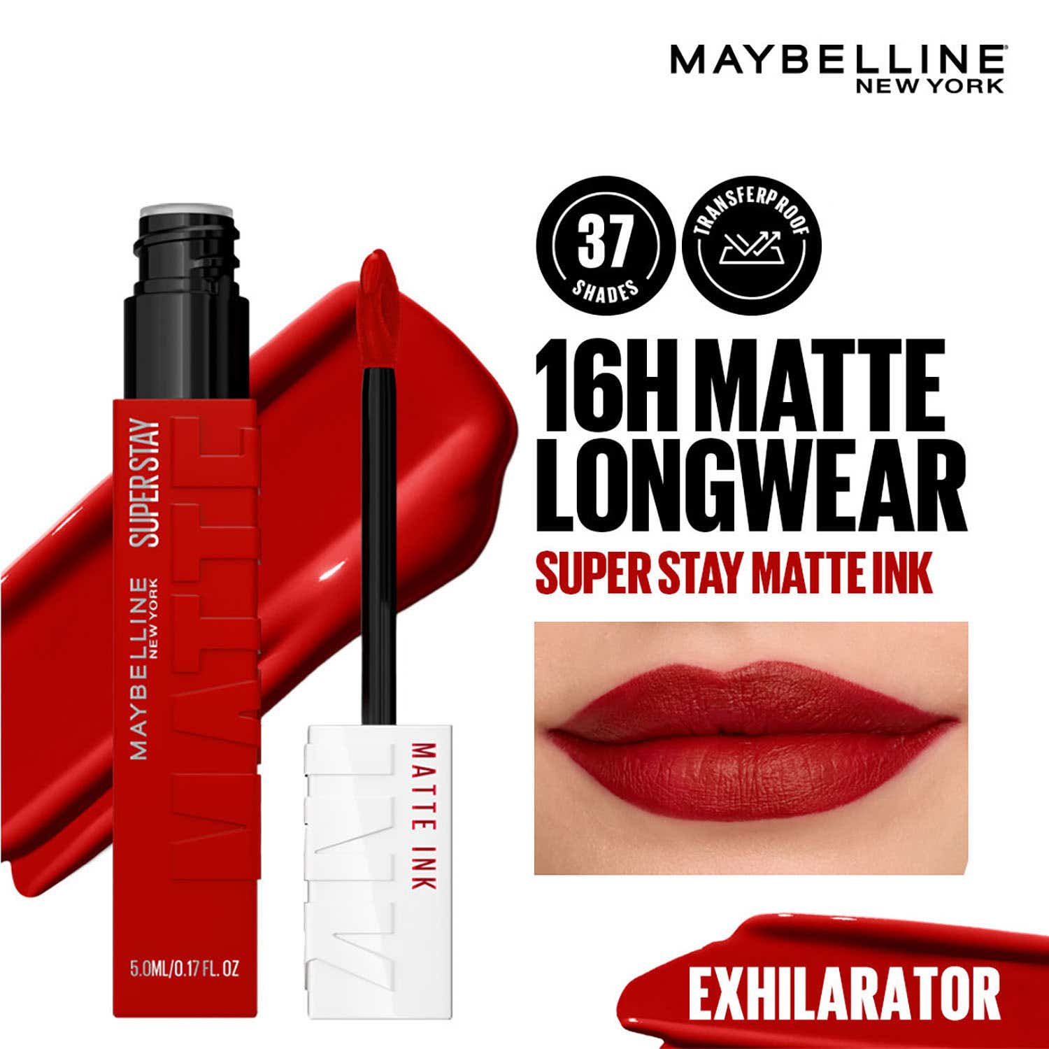 Maybelline New York | Maybelline New York Super Stay Matte Ink Liquid Lipstick - Exhilarator (5 ml)