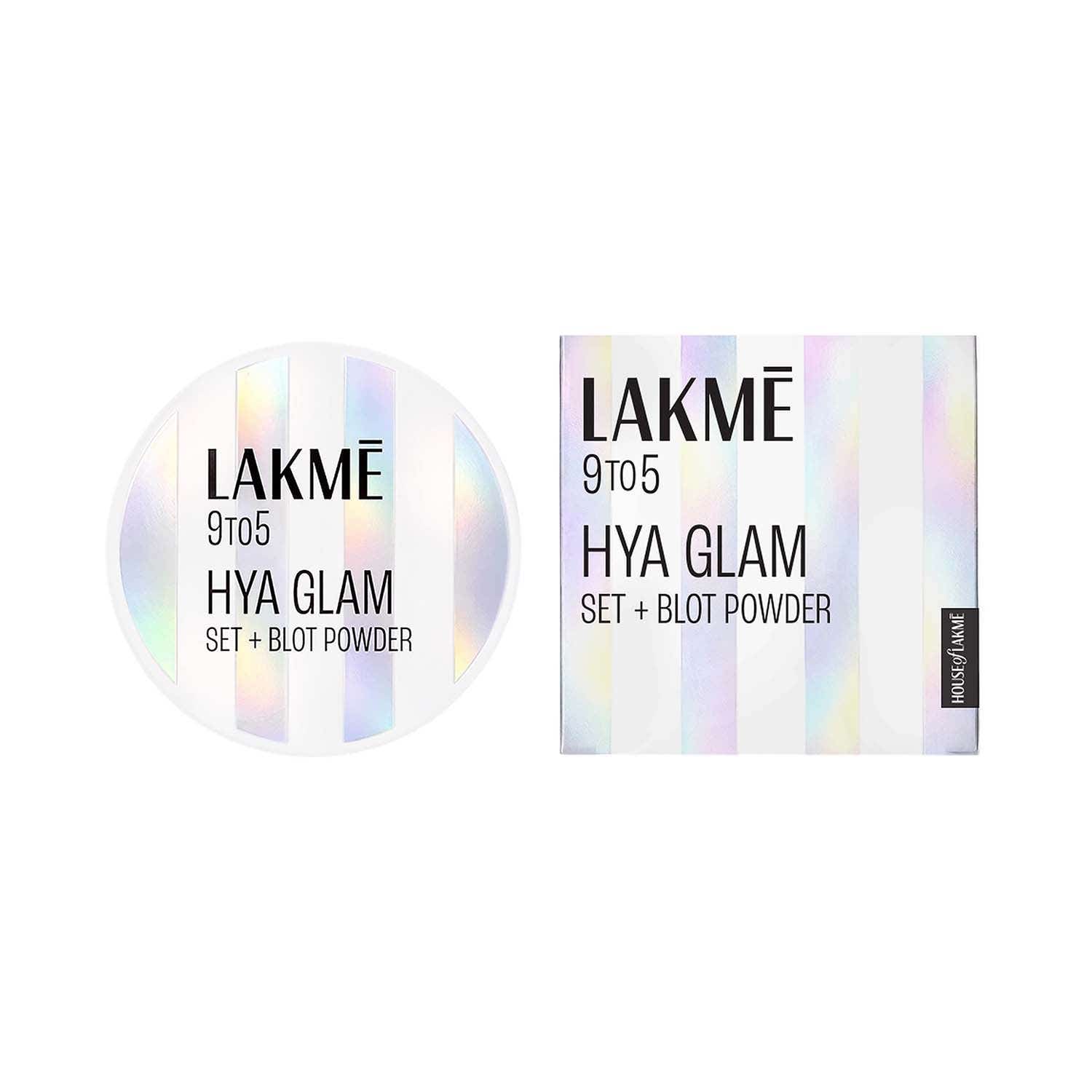 Lakme | Lakme 9To5 Hya Glam Instant Set + Blot Powder With Hyaluronic Acid - Natural (9 g)