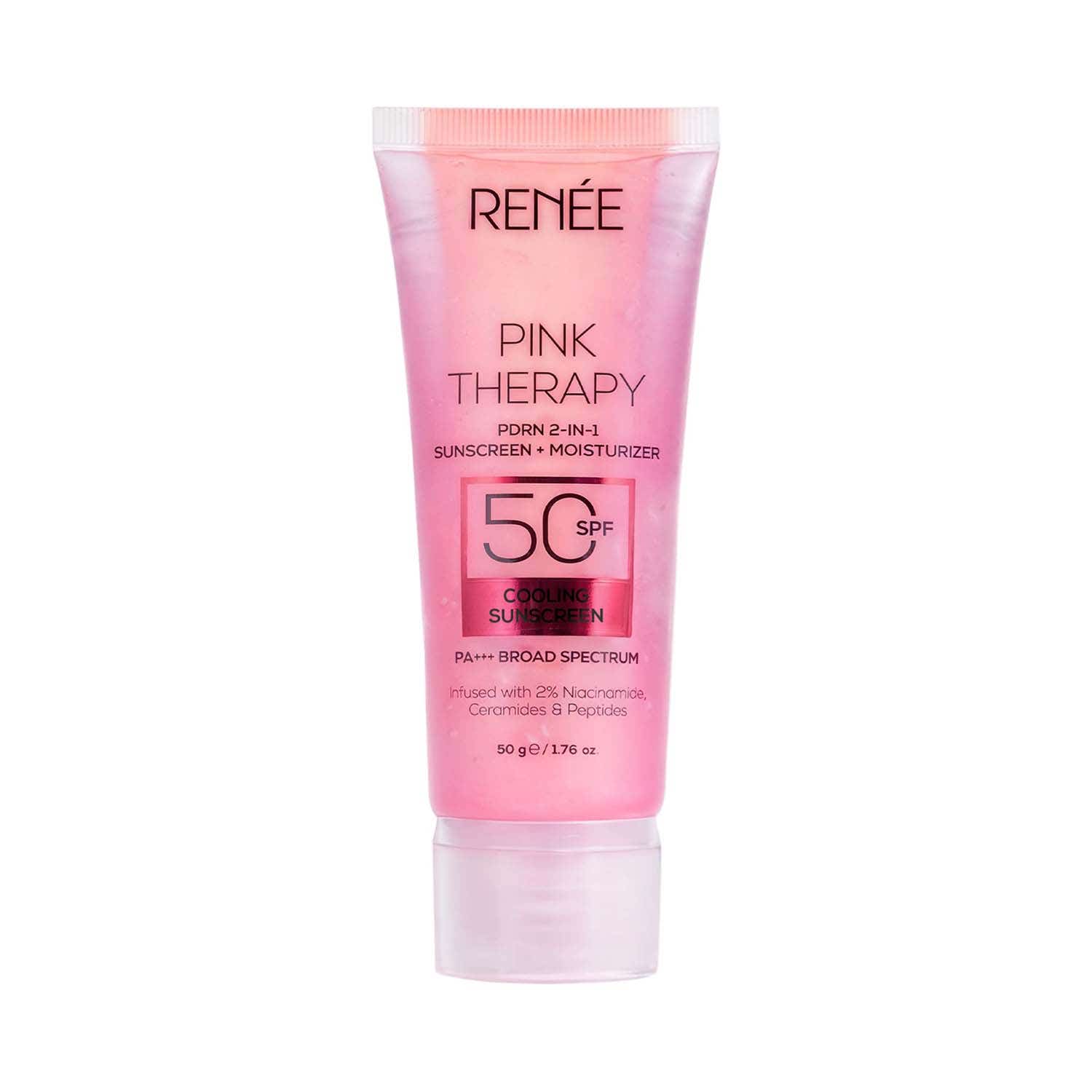 RENEE | Renee Pink Therapy PDRN 2-In-1 Sunscreen + Moisturiser SPF 50 PA+++ (50 g)