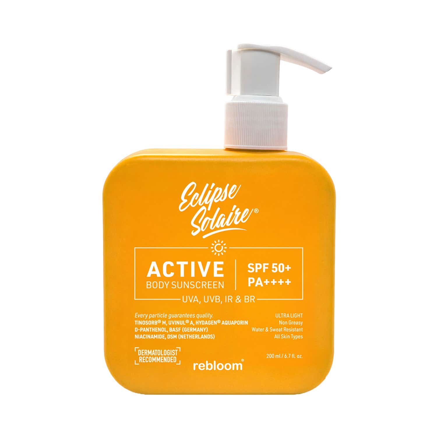 Eclipse Solaire | Eclipse Solaire Active Body Sunscreen SPF 50+ PA++++ (200 ml)