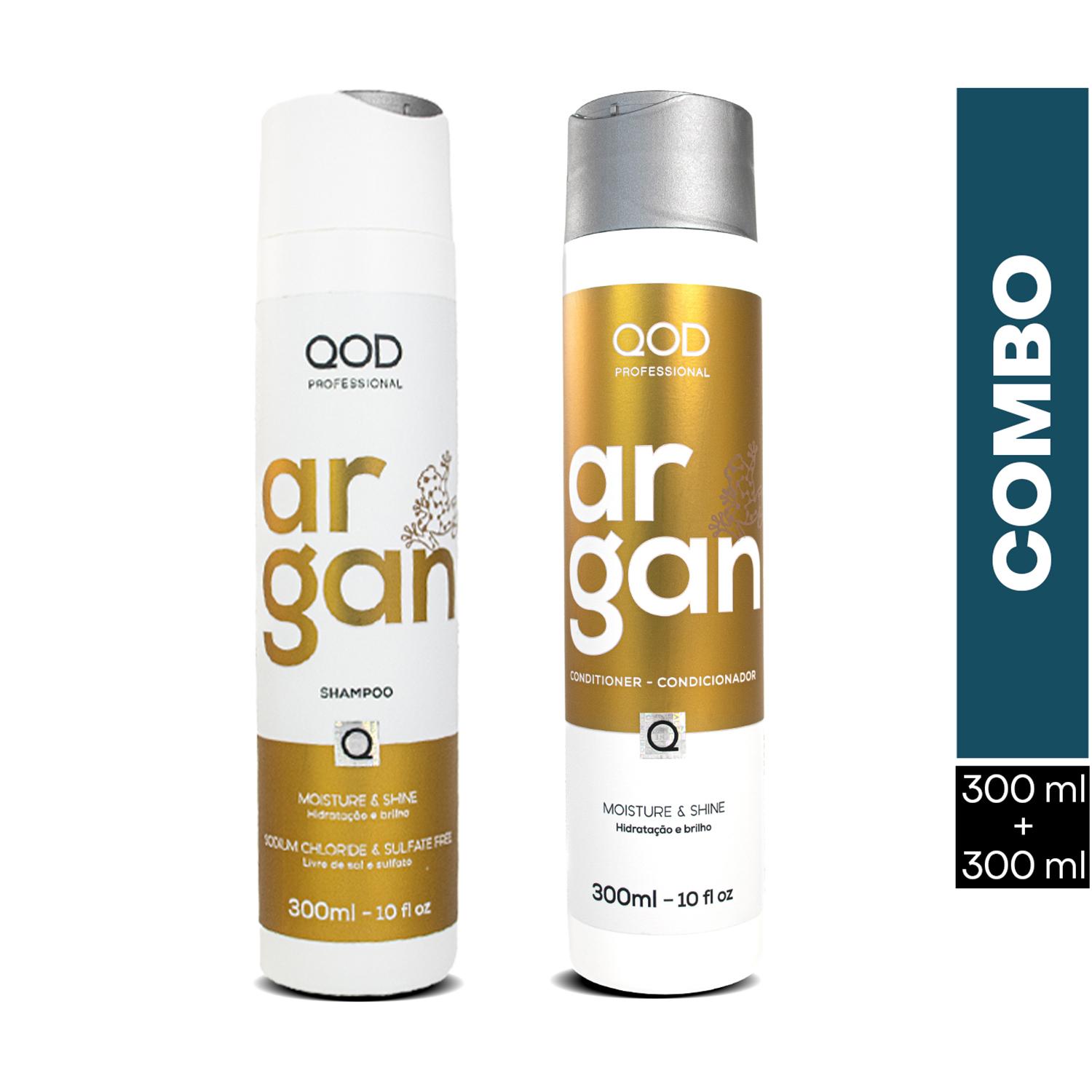 QOD Professional | QOD Professional Argan Shampoo & Conditioner -(300ml) Sulphate free Sodium Chloride free Combo
