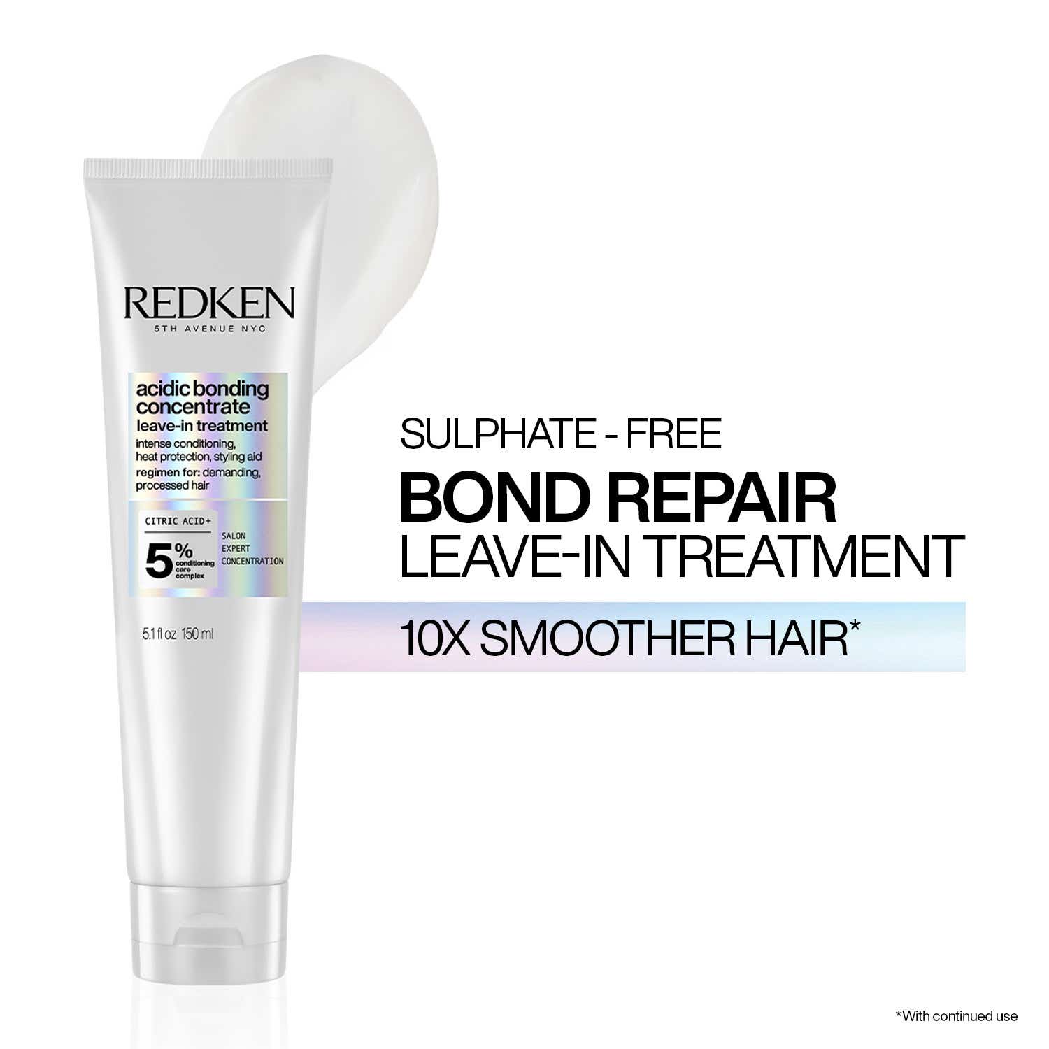 REDKEN | REDKEN Acidic Bonding Concentrate Leave In Treatment,Bond Repair For Damaged and Frizzy Hair (150 ml)