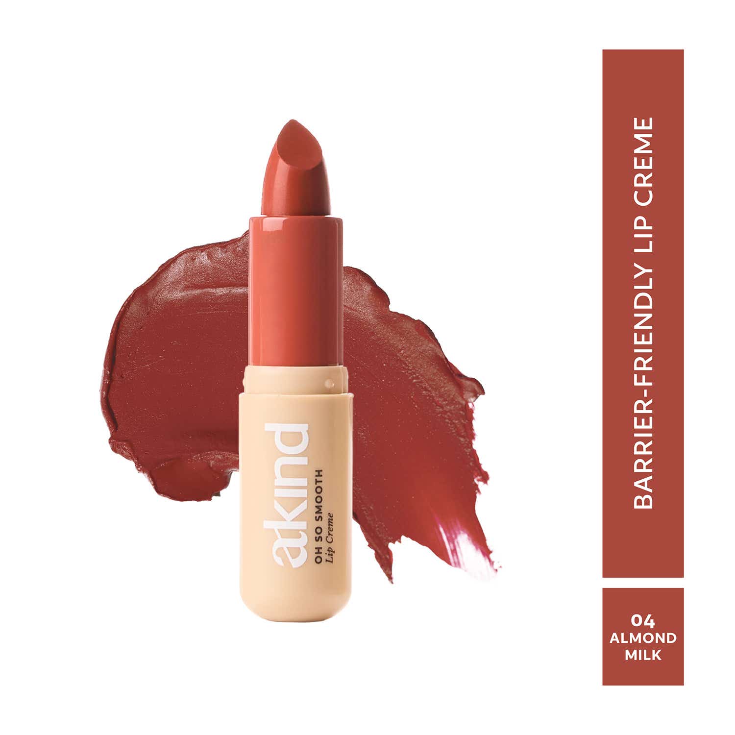 Akind | Akind Oh So Smooth Lip Creme 8-Hour Hydration & Lip Barrier-Friendly - Almond Milk (4.2 g)