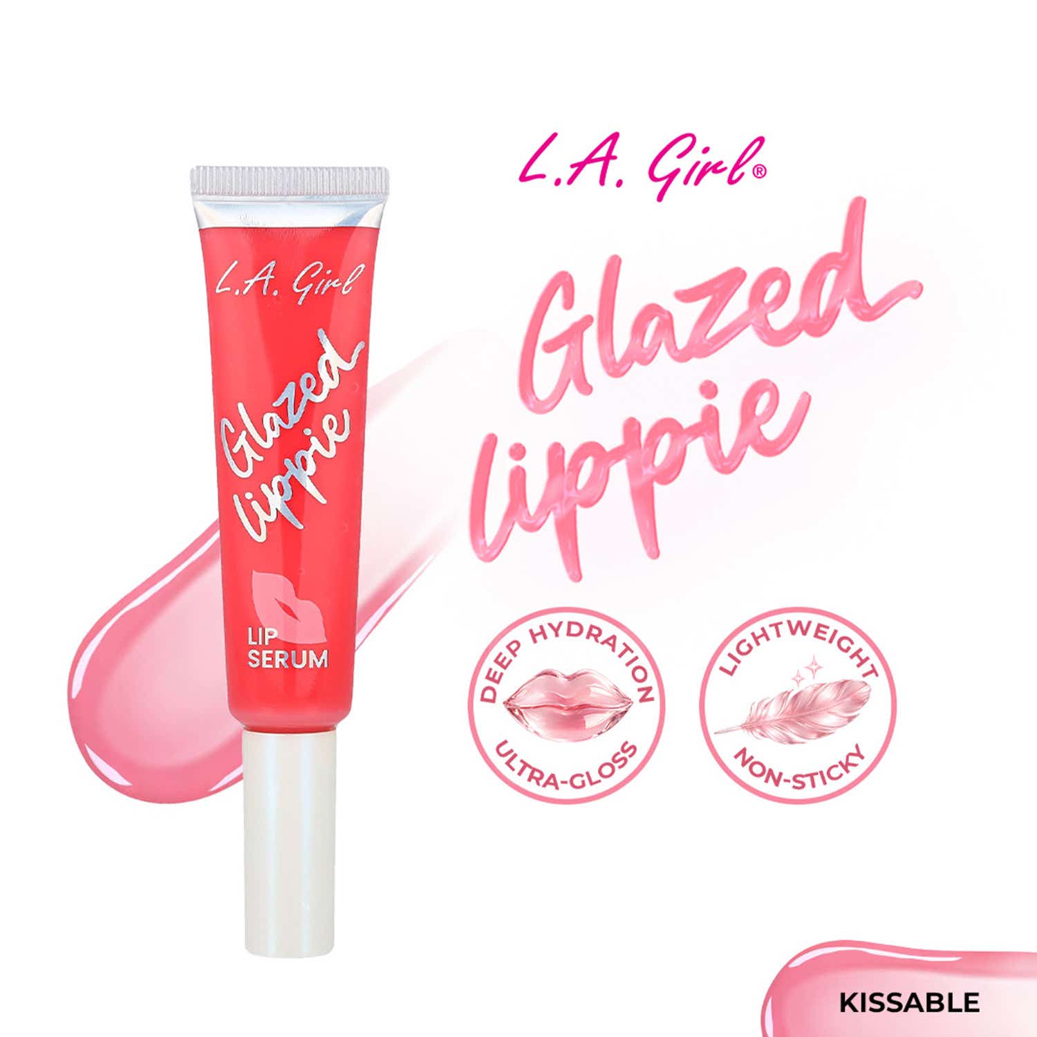 L.A. Girl | L.A. Girl On Cloud Nine Glazed Lippie Lipgloss Lip Serum - Kissable (12 ml)