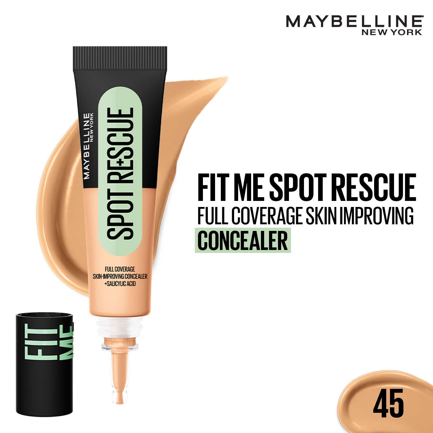 Maybelline New York | Maybelline New York Fit Me Spot Rescue Full Coverage Concealer - 45 (15 ml)