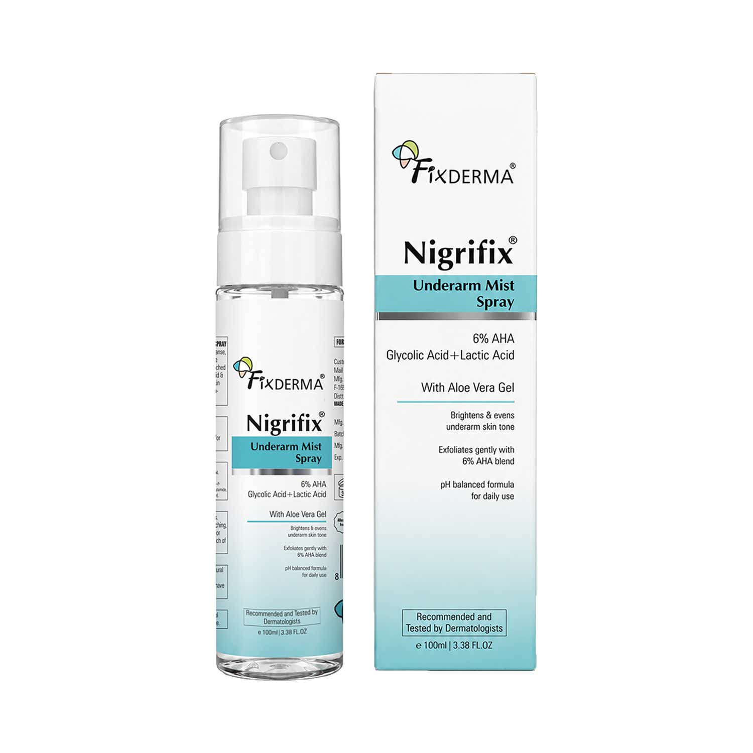 Fixderma | Fixderma Nigrifix Underarm Mist Spray for Dark Underarms Pigmentation Removal (100 ml)