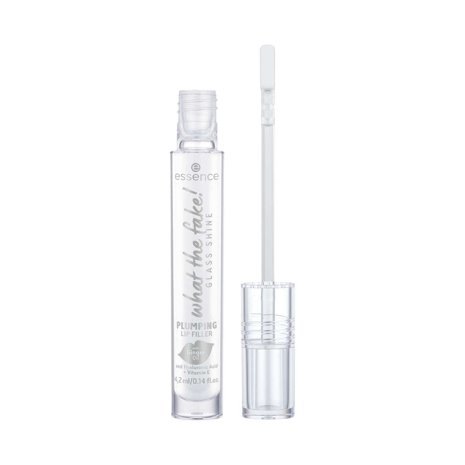 Essence | Essence What The Fake! Glass Shine Plumping Lip Filler - 01 Oh So Glassy! (4.2 ml)