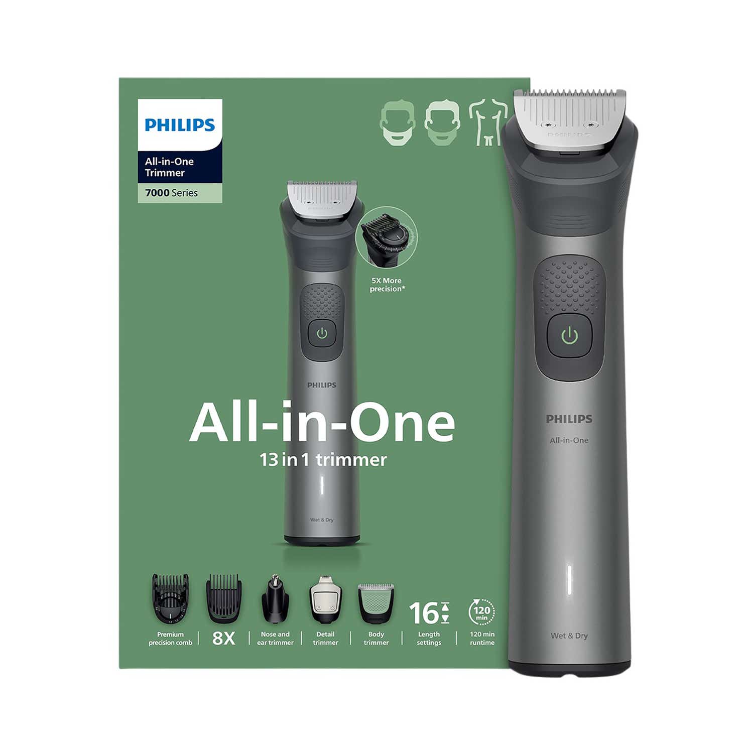 Philips | Philips 13-In-1 Multipurpose Trimmer for Face & Body for Men MG7922/15