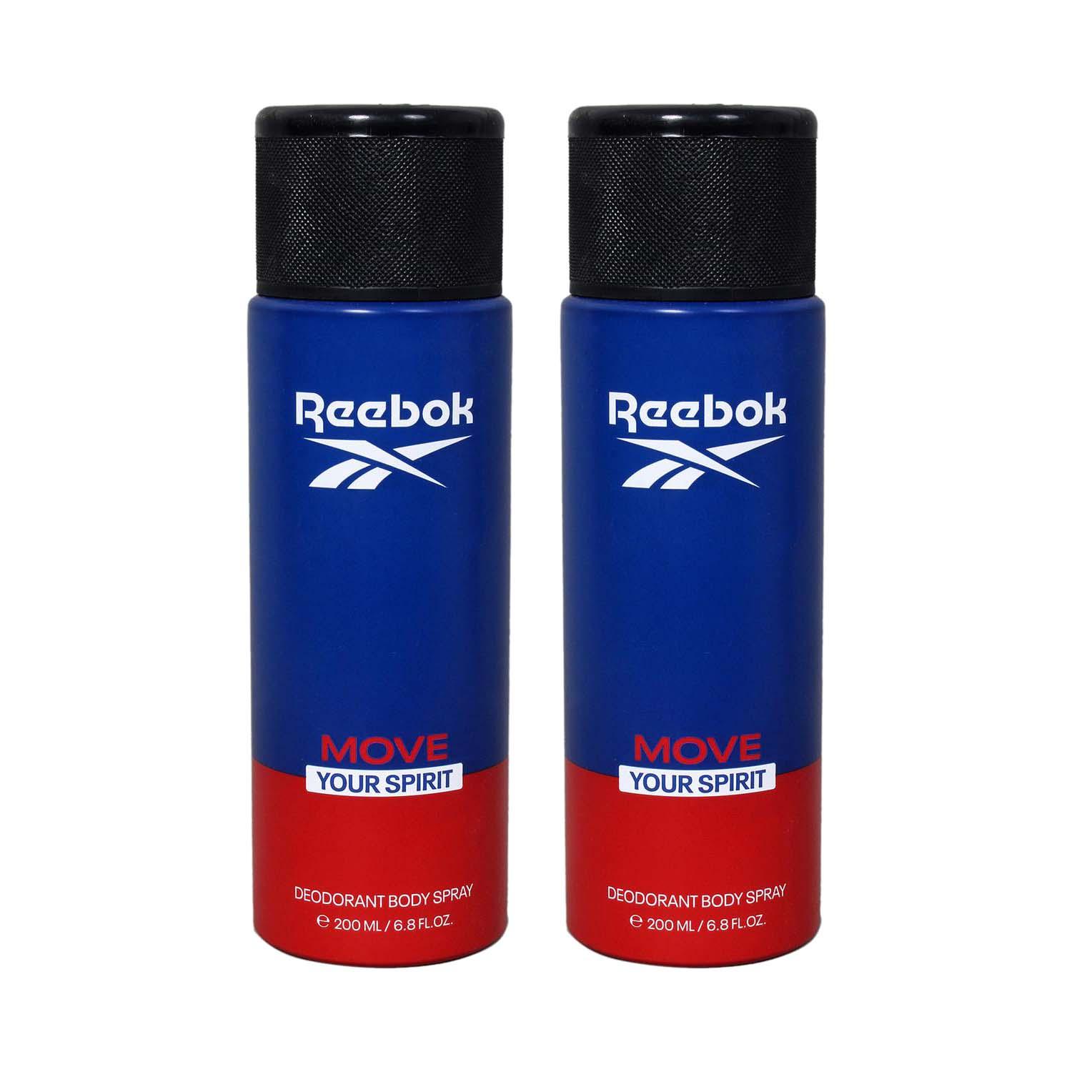 Reebok | Reebok Men Deo-Move Your Spirit Blue Combo (200 ml) (Pack of 2)